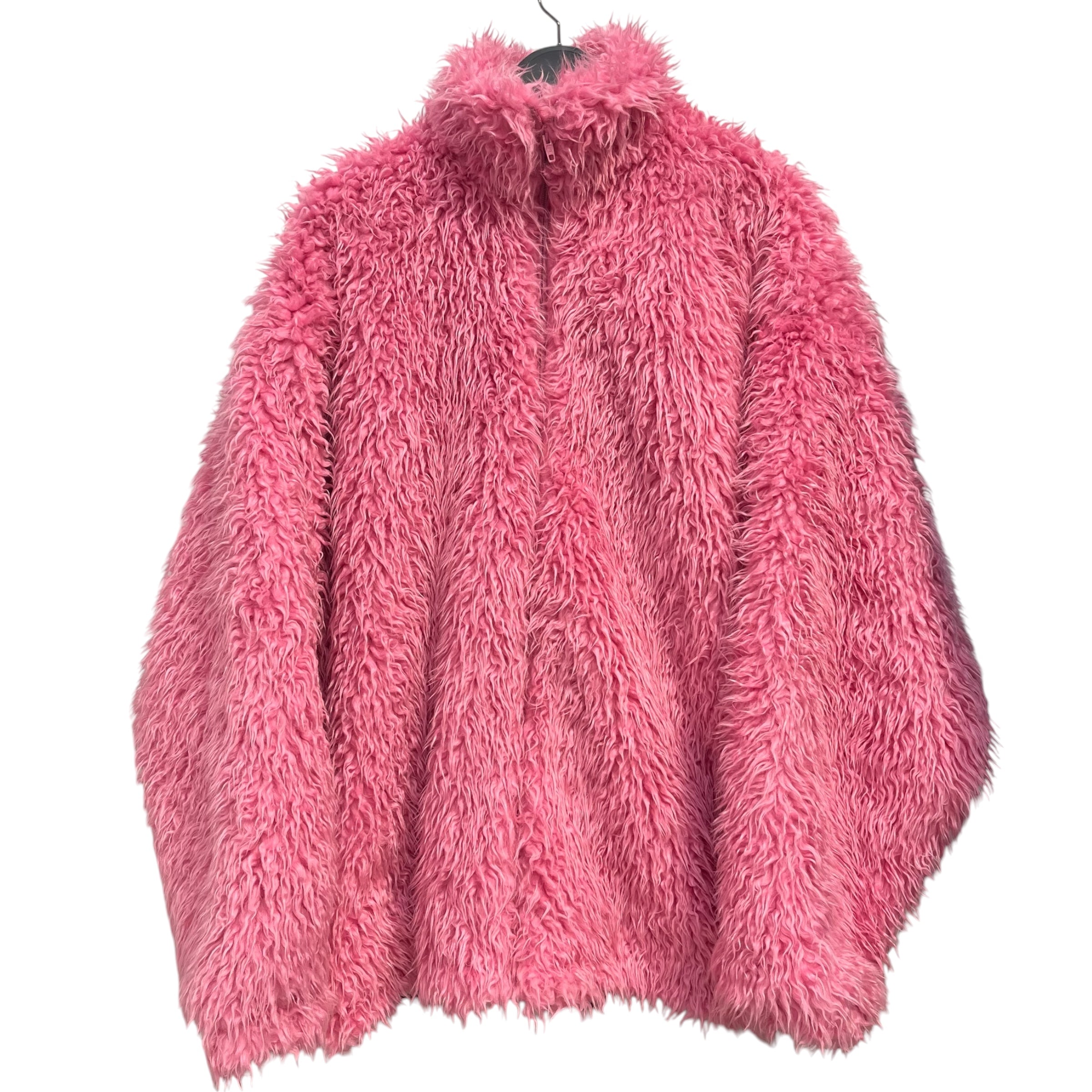 BALENCIAGA/Jacket/36/Fake Fur/PNK/oversized faux fur jkt view 1