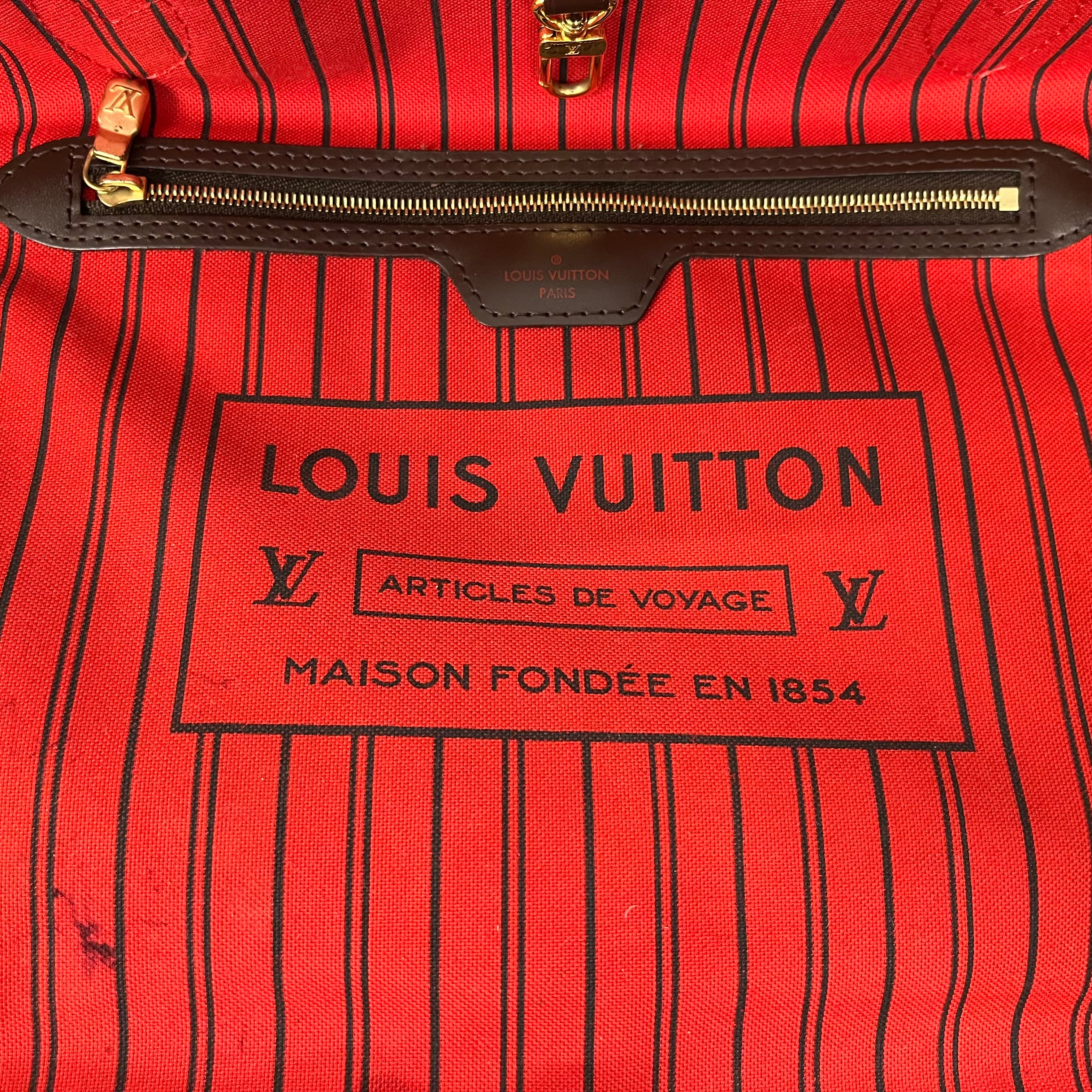 LOUIS VUITTON/Tote Bag/Plaid/Leather/BRW/MM DAMIER view 5
