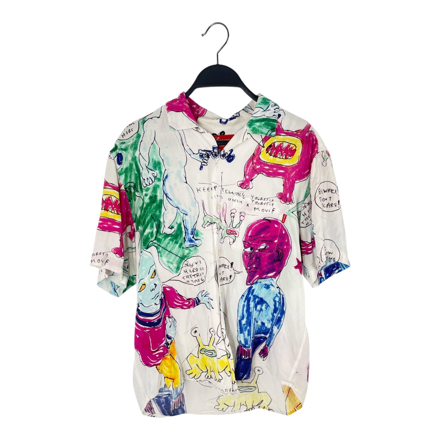Supreme/Shirt/S/Rayon/WHT/Graphic/DANIEL JOHNSON SHIRT view 1
