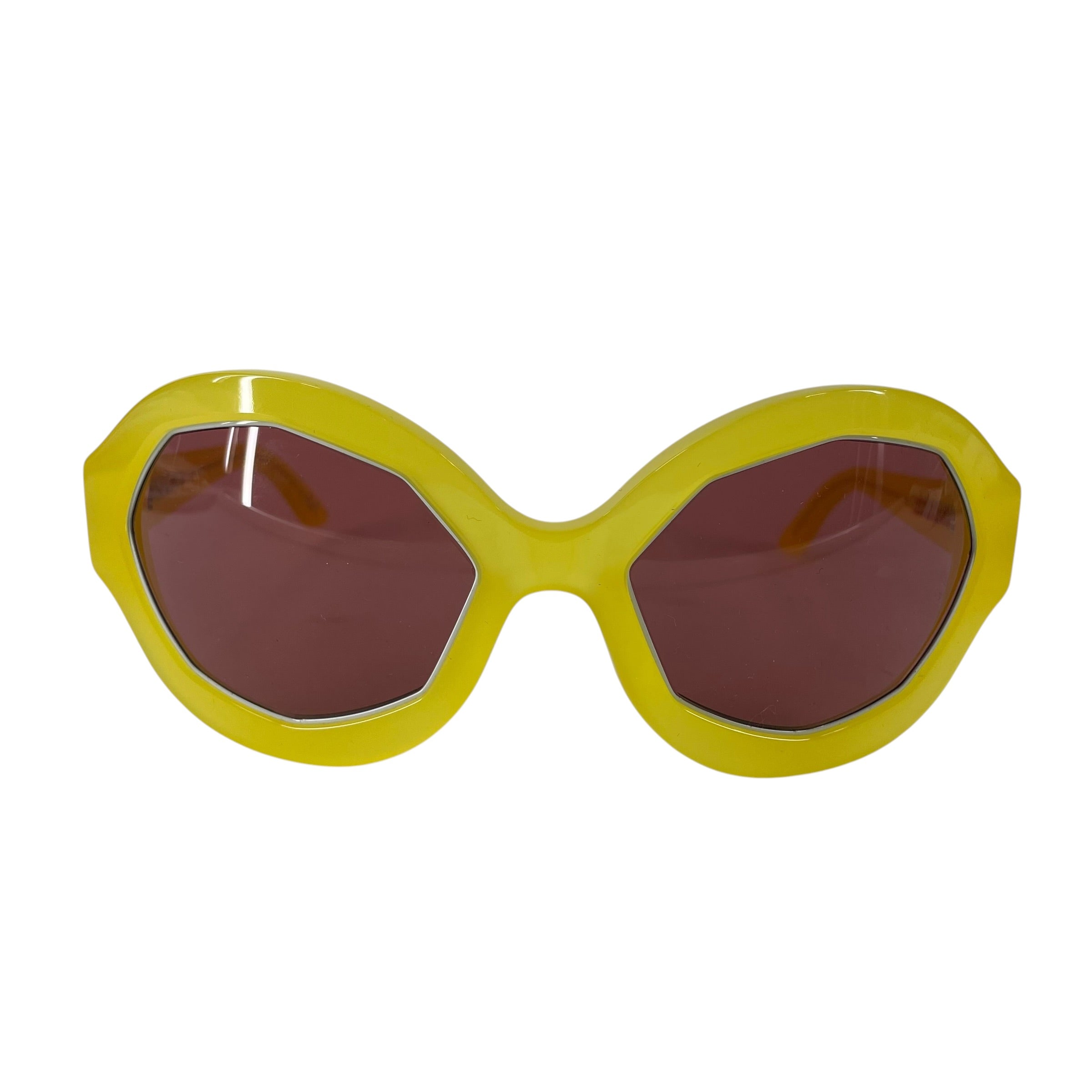 MARNI/Sunglasses/Plastic/GLD/ROUND PINK LENS view 1