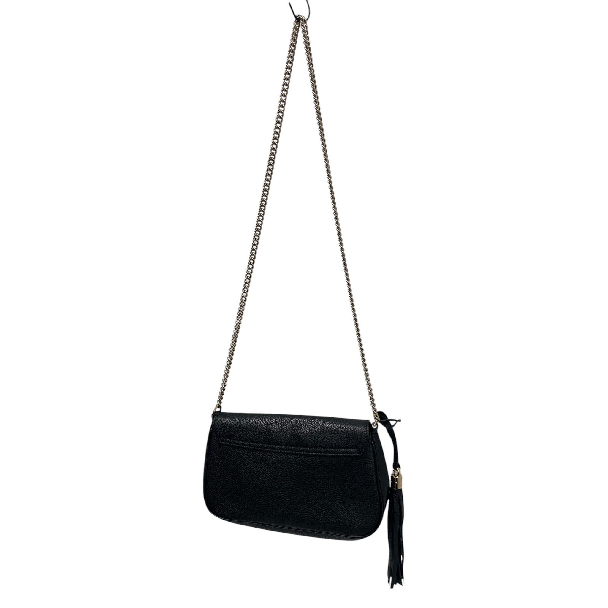 GUCCI/Cross Body Bag/Leather/BLK/GOLD CHAIN SOHO view 2