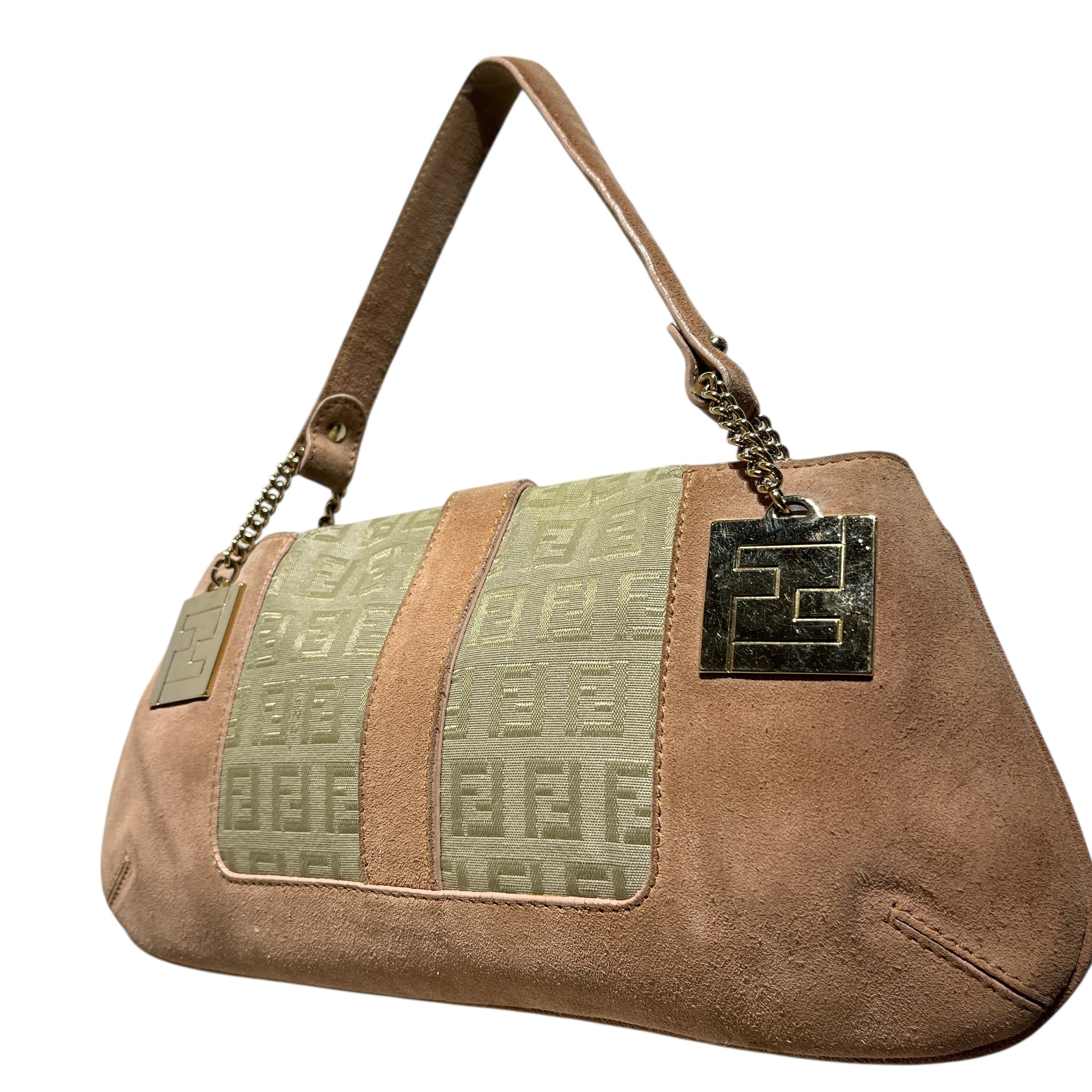 FENDI/Hand Bag/Suede/PNK/ZUCCHINO FF view 4