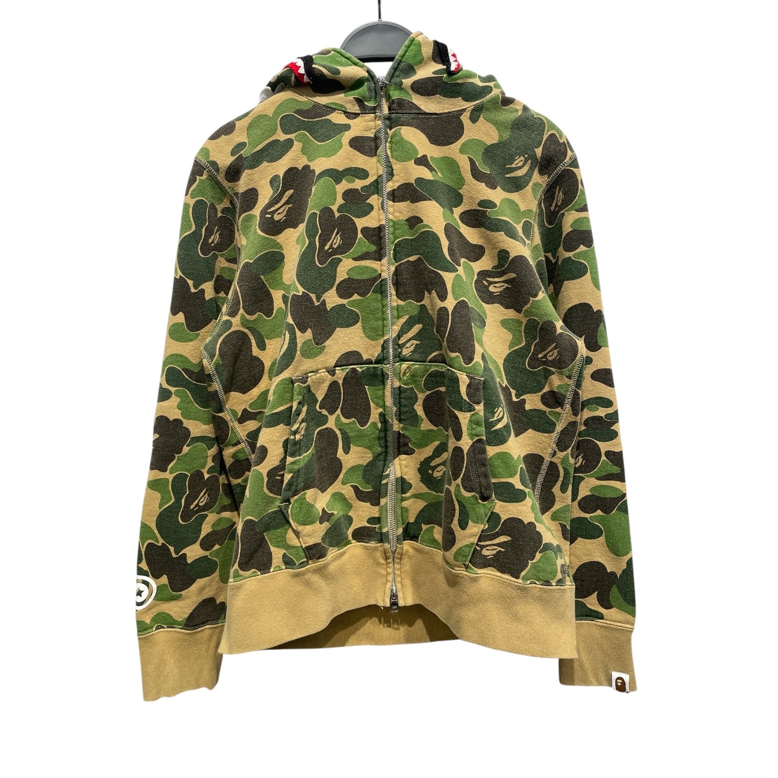A BATHING APE/Hoodie/S/Camouflage/Cotton/GRN/1ST CAMO "PONR" view 1
