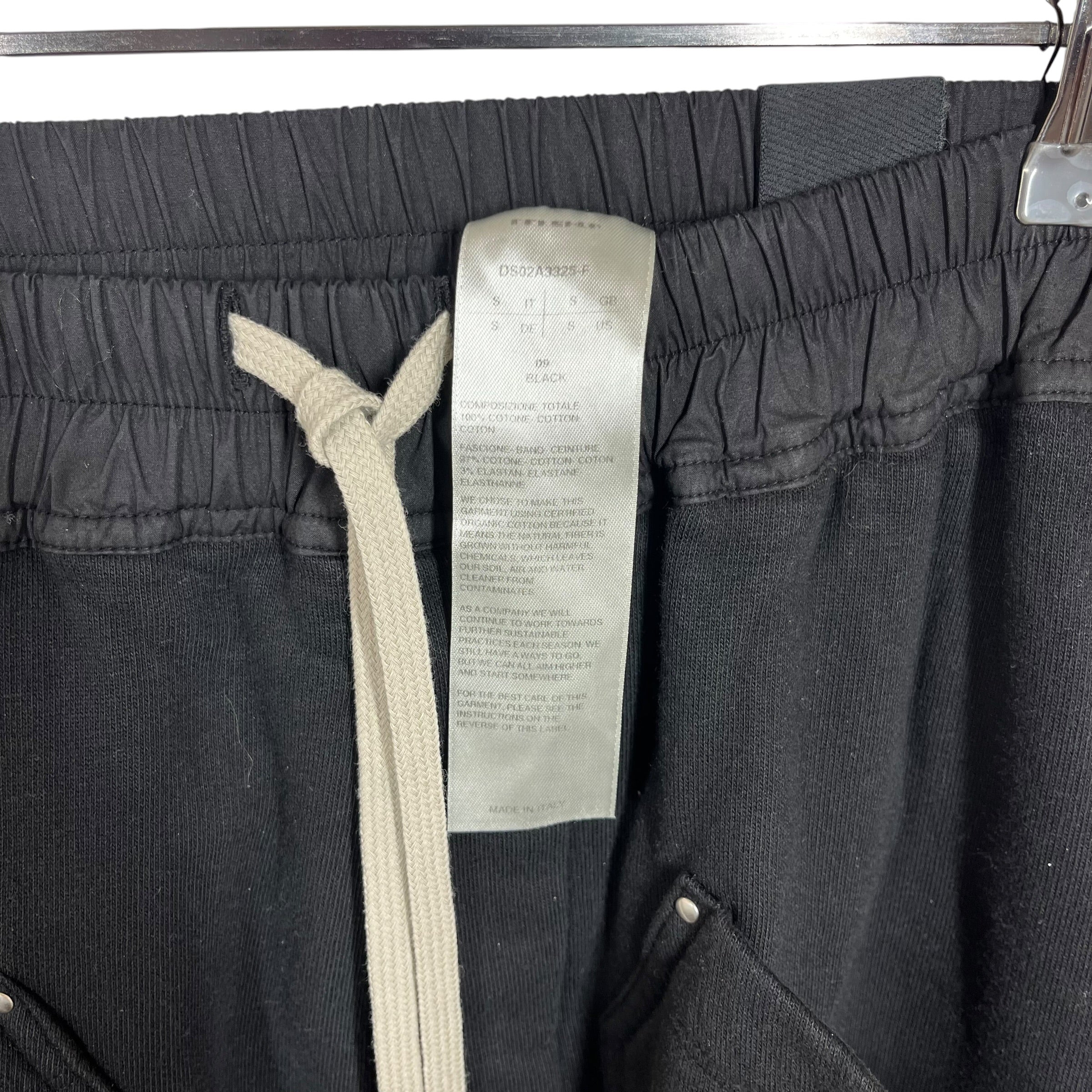 RICK OWENS DRKSHDW/Shorts/S/Cotton/BLK/Fatigue 3 Quarter Shorts view 3
