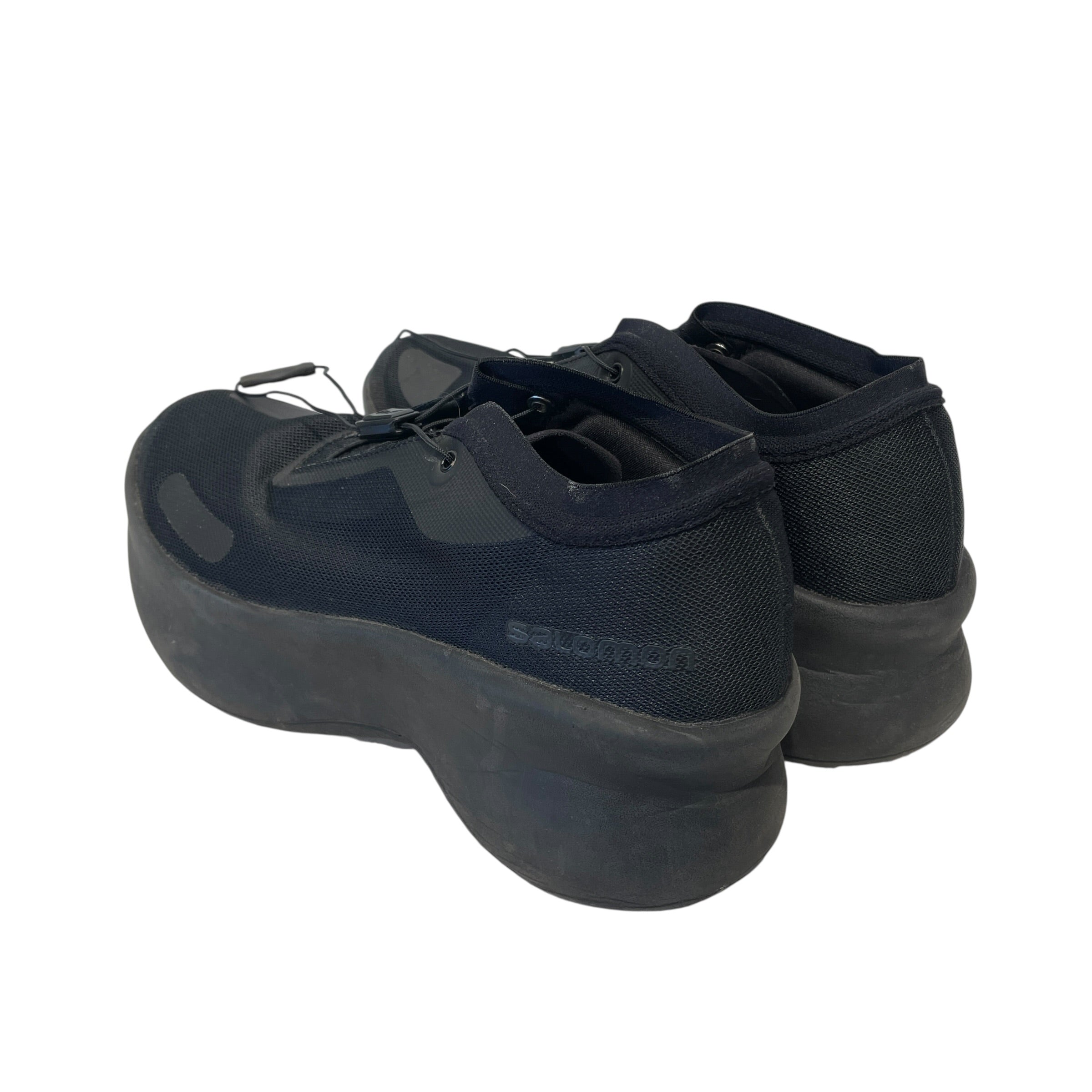 salomon/COMME des GARCONS/Low-Sneakers/US 8.5/Cotton/BLK/SENSE FEEL view 2