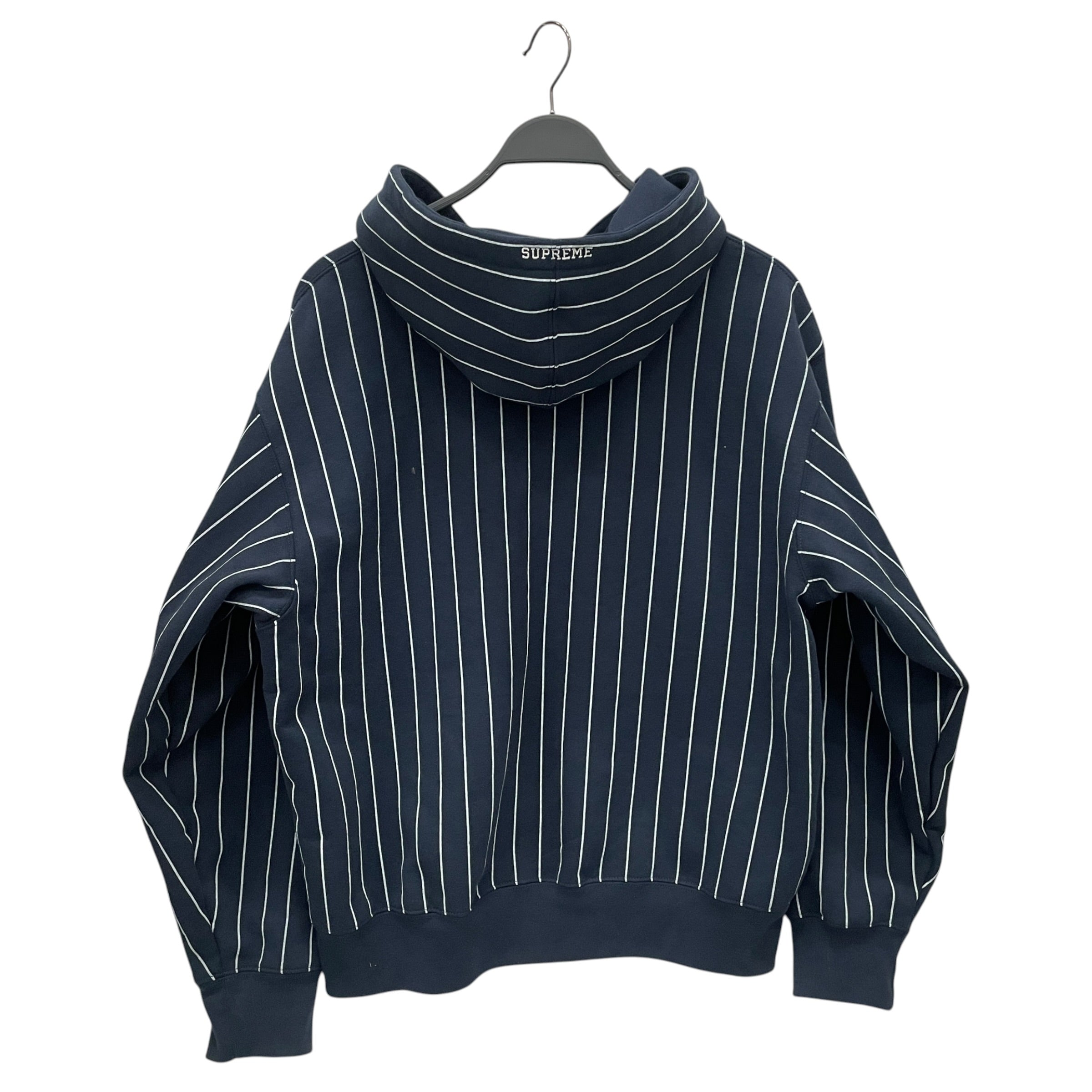 Supreme/Zip Up Hoodie/M/Stripe/Cotton/NVY/2026 DEVIL S LOGO view 2