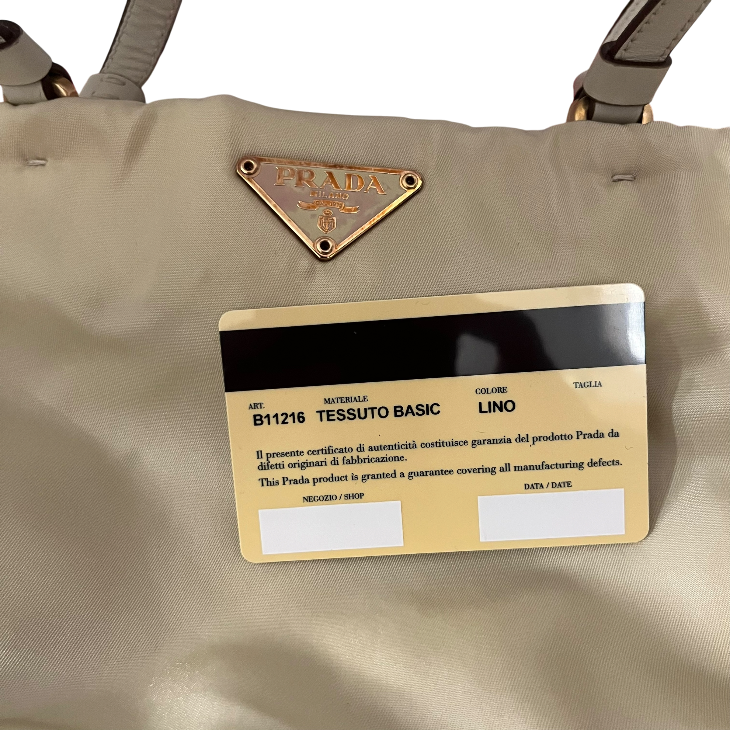 PRADA/Hand Bag/Nylon/CRM/tessuto nylon view 8