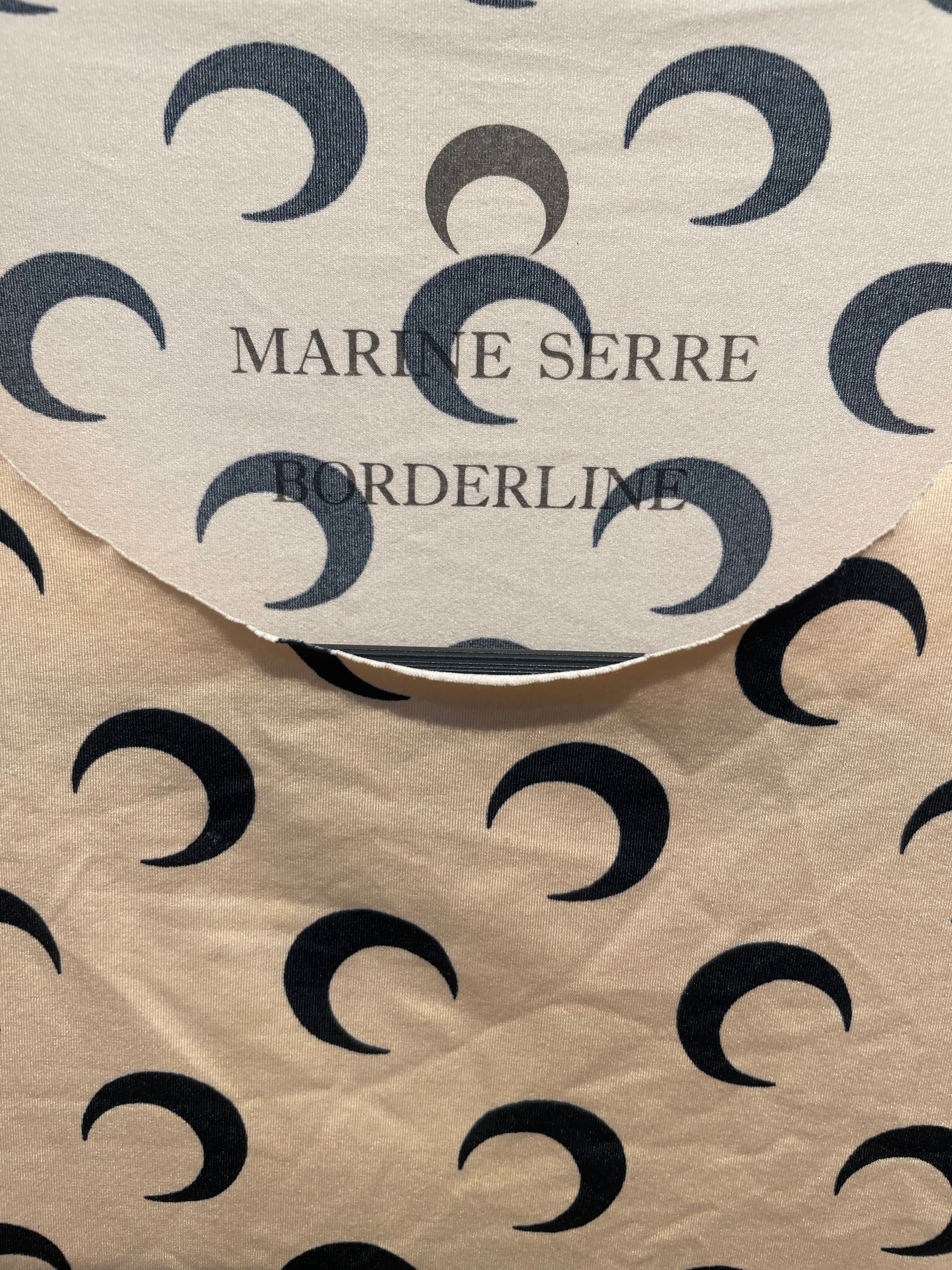 MARINE SERRE/LS Shirt/M/All Over Print/Polyester/BEG/CRESENT PRINT view 5