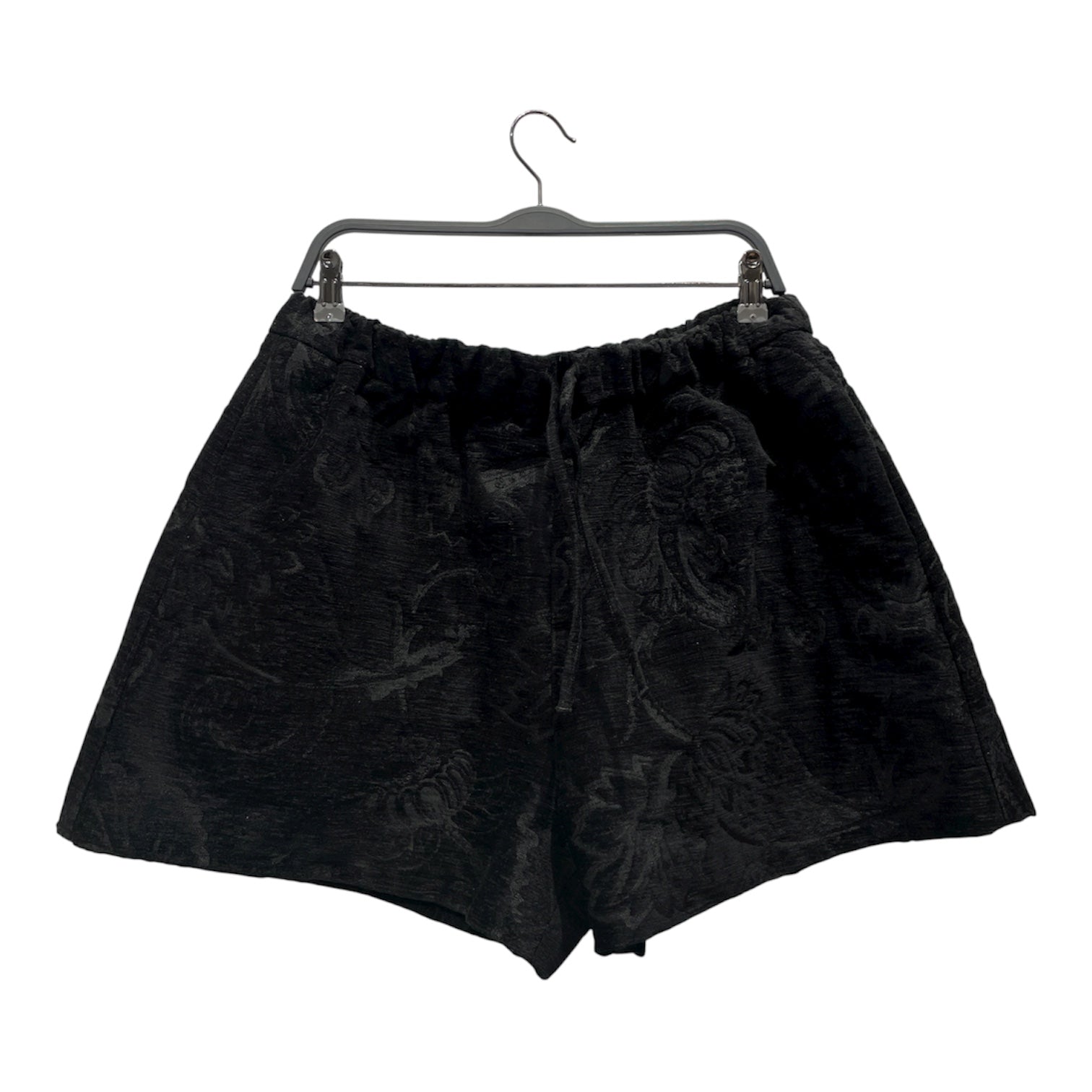 SIMONE ROCHA/Shorts/M/Acrylic/BLK/Floral Pattern/ view 1