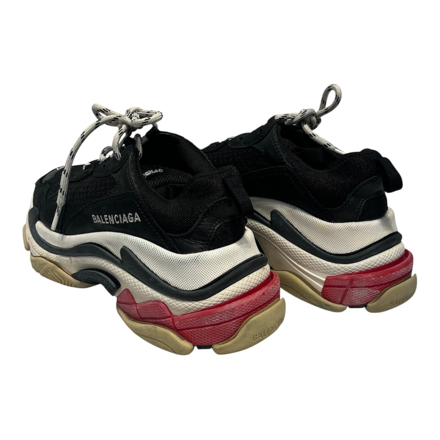 BALENCIAGA/Low-Sneakers/US 7/Nylon/BLK/TRIPLE S view 2