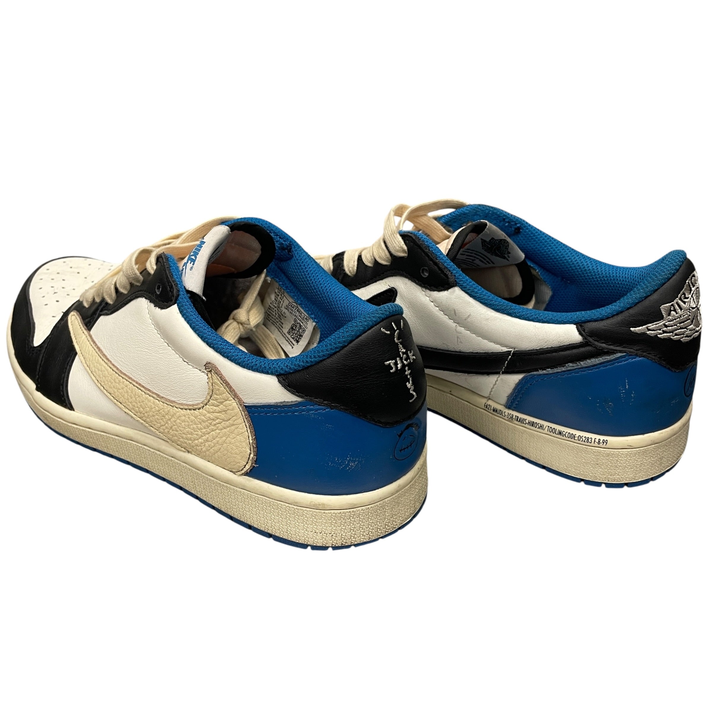 JORDAN BRAND/CACTUS JACK/Low-Sneakers/US 10.5/Leather/WHT/JORDAN 1 LOW/TRAVIS SCOTT view 2