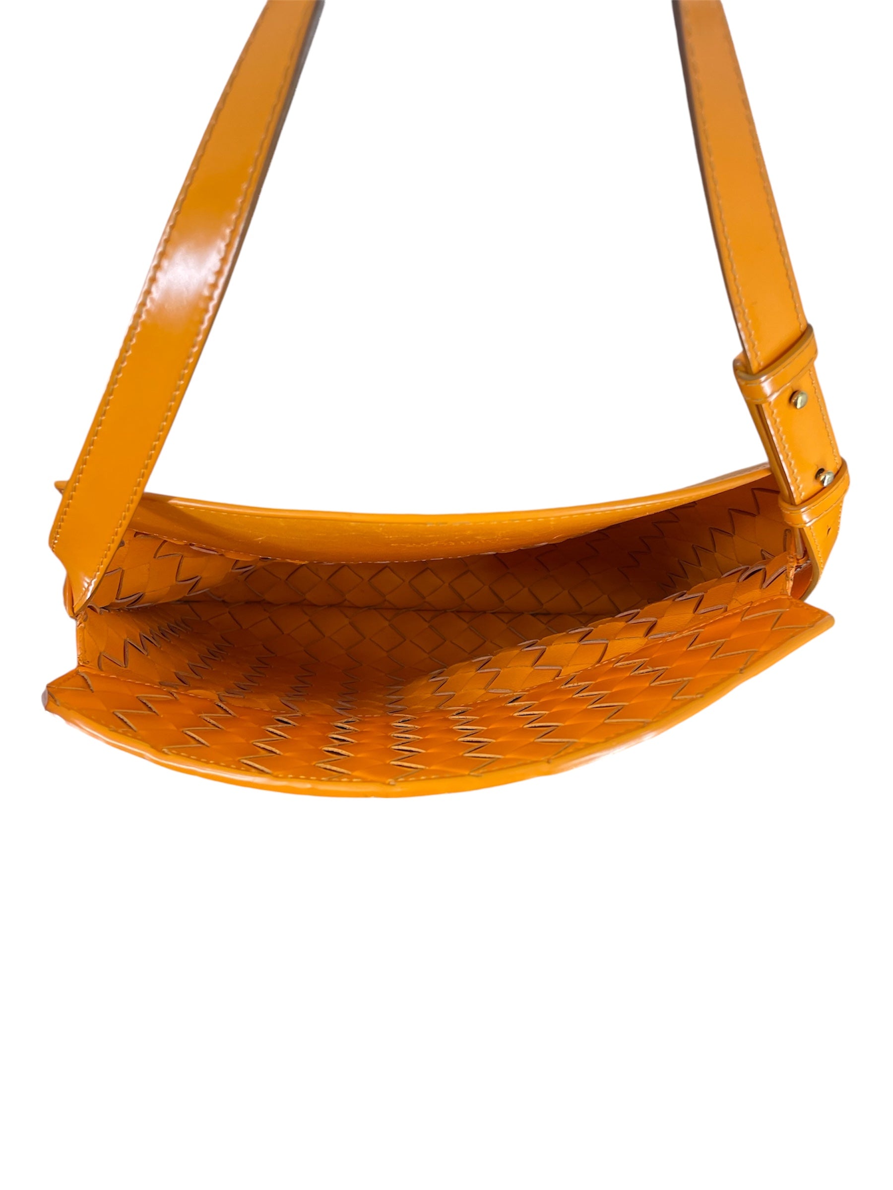 BOTTEGA VENETA/Hand Bag/Leather/ORN/PATENT SMALL FLAP view 4