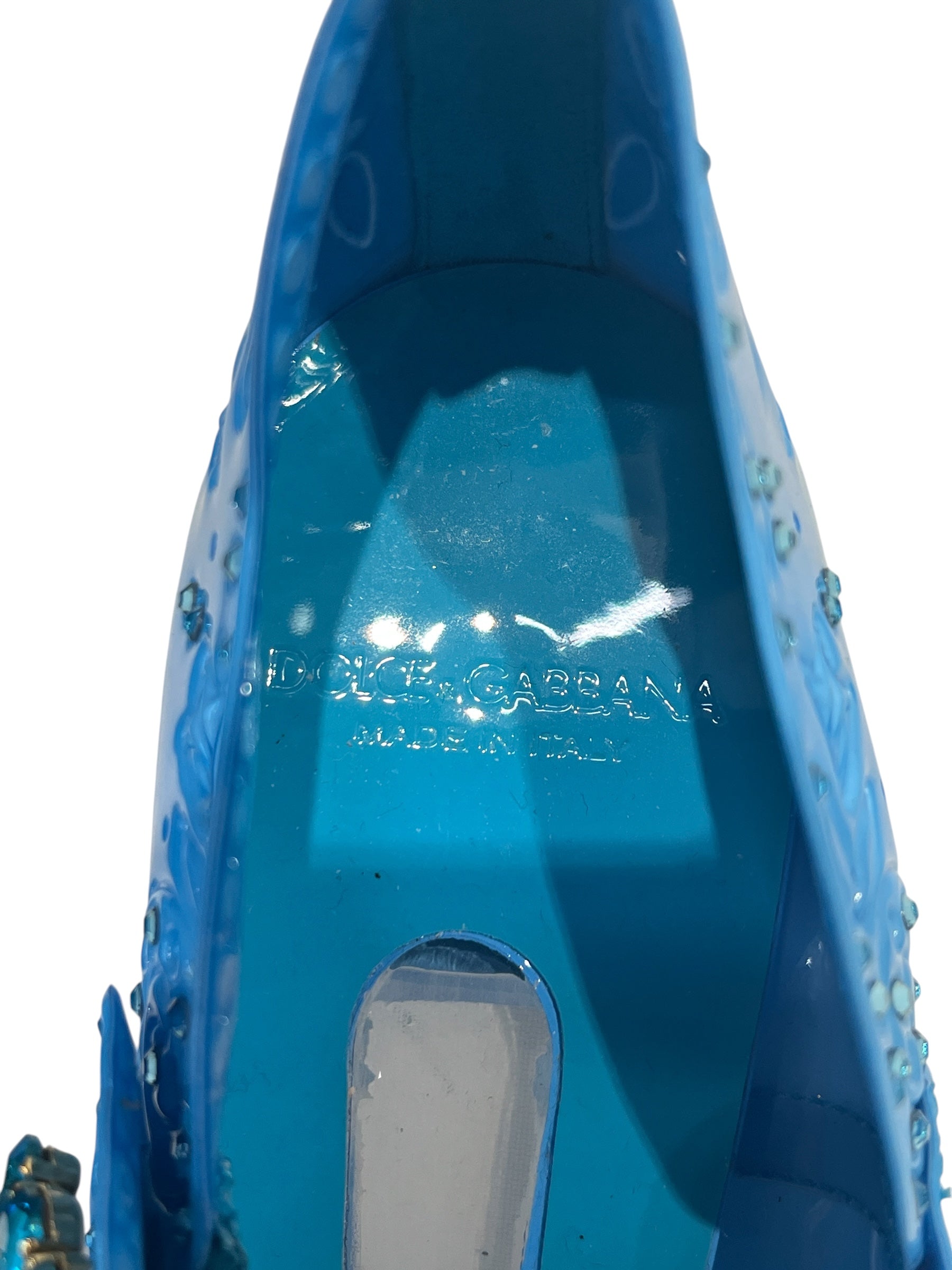 DOLCE&GABBANA/Heels/BLU/PVCCINDERELLAHEELS view 4