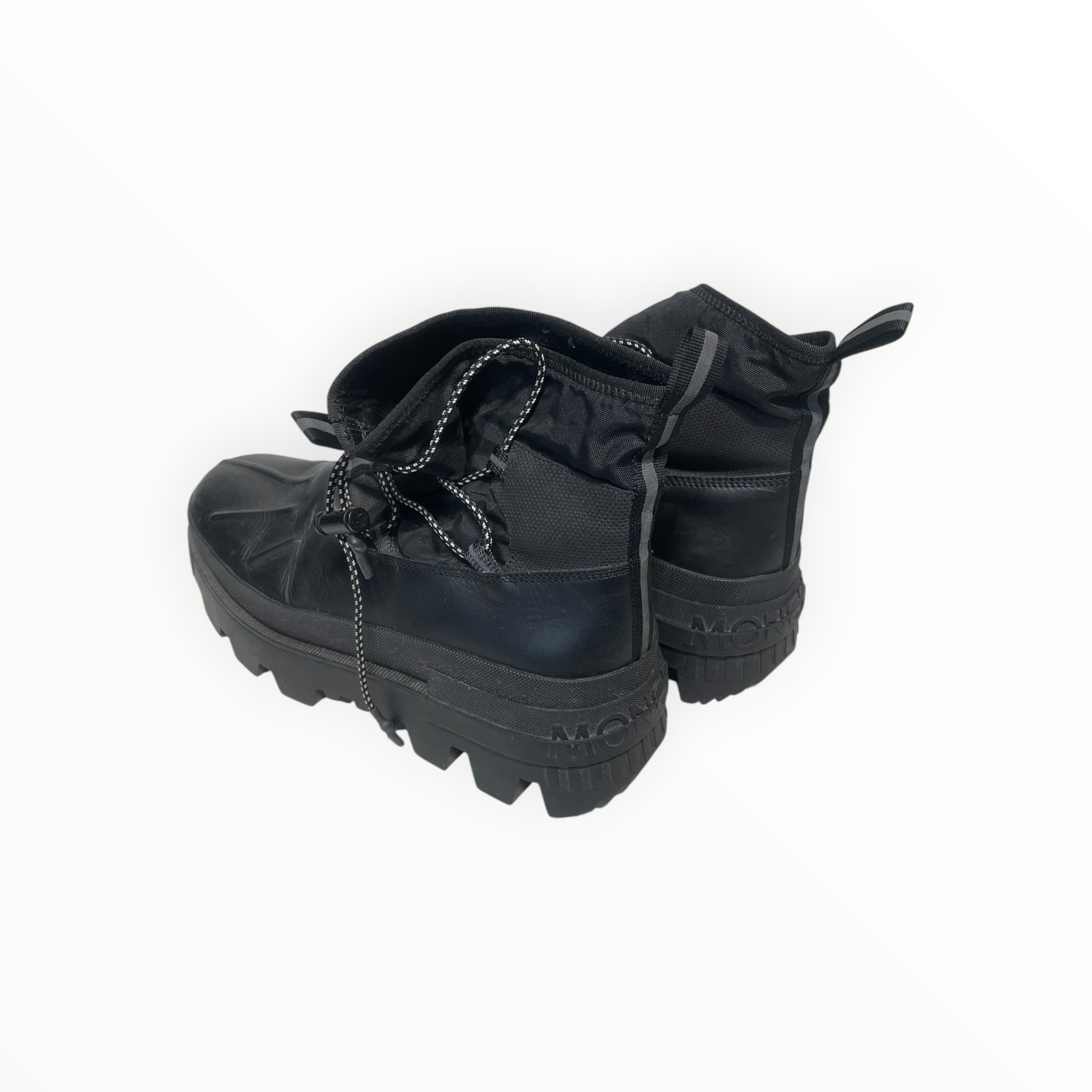 MONCLER/Lace Up Boots/EU 44/BLK/MALLARD BOOTS view 2
