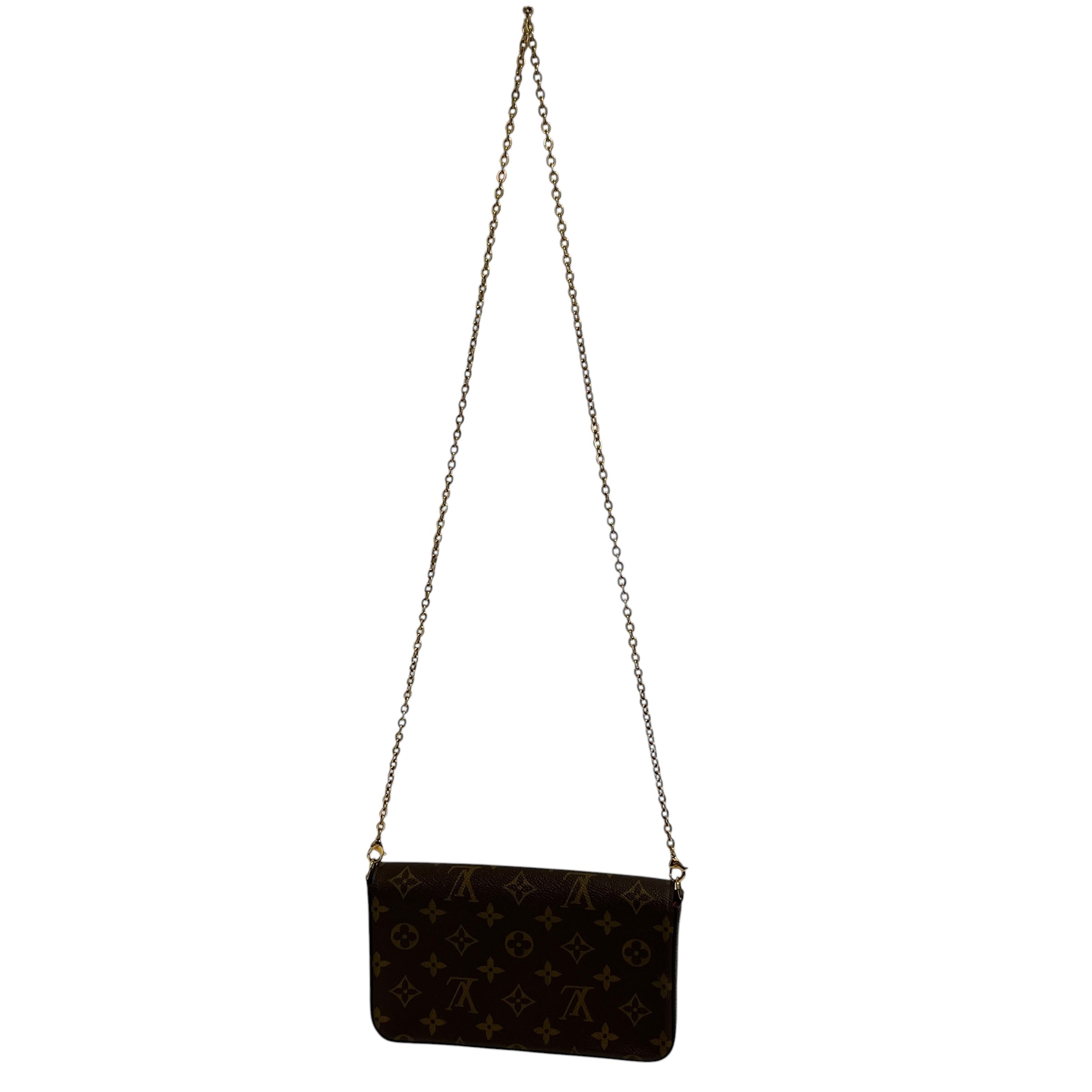 LOUIS VUITTON/Cross Body Bag/Monogram/Leather/BRW/Pochette Felicie view 3