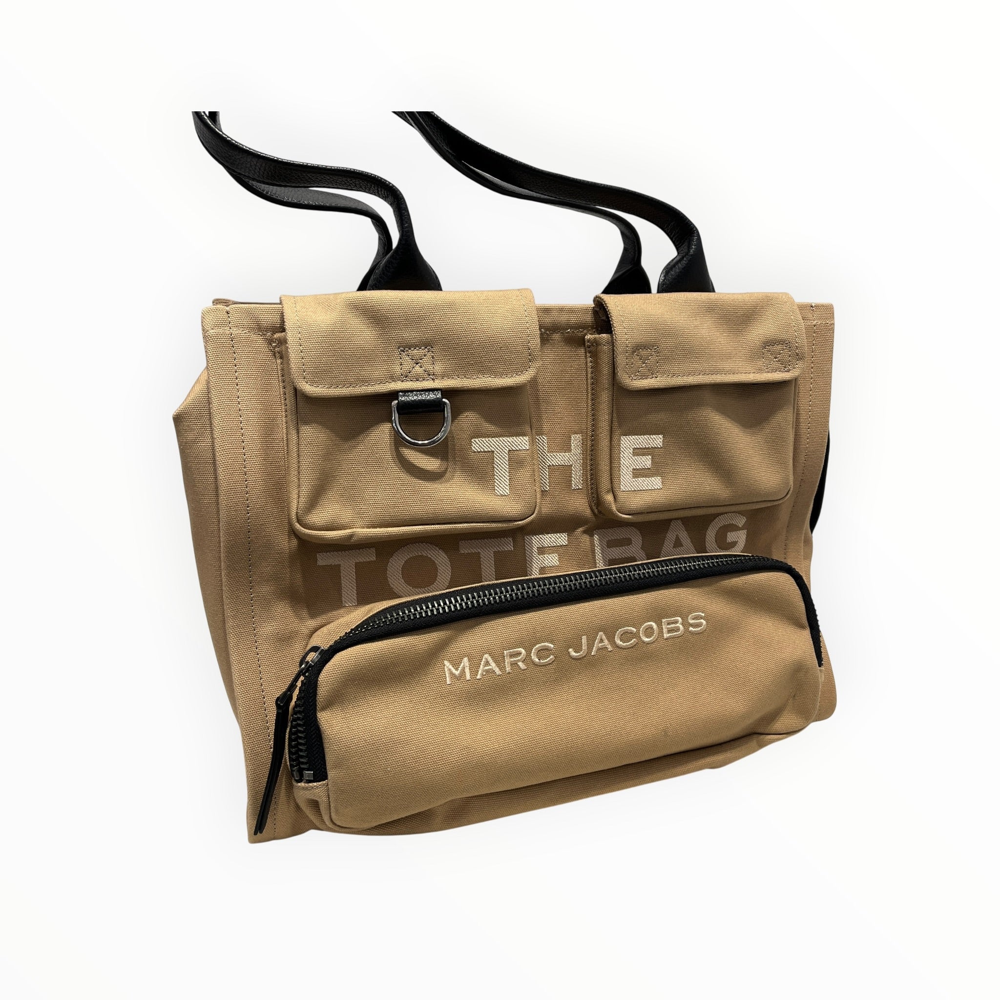 MARC JACOBS/Tote Bag/Graphic/Cotton/BEG/The Cargo Canvas Tote Shop Bag view 4