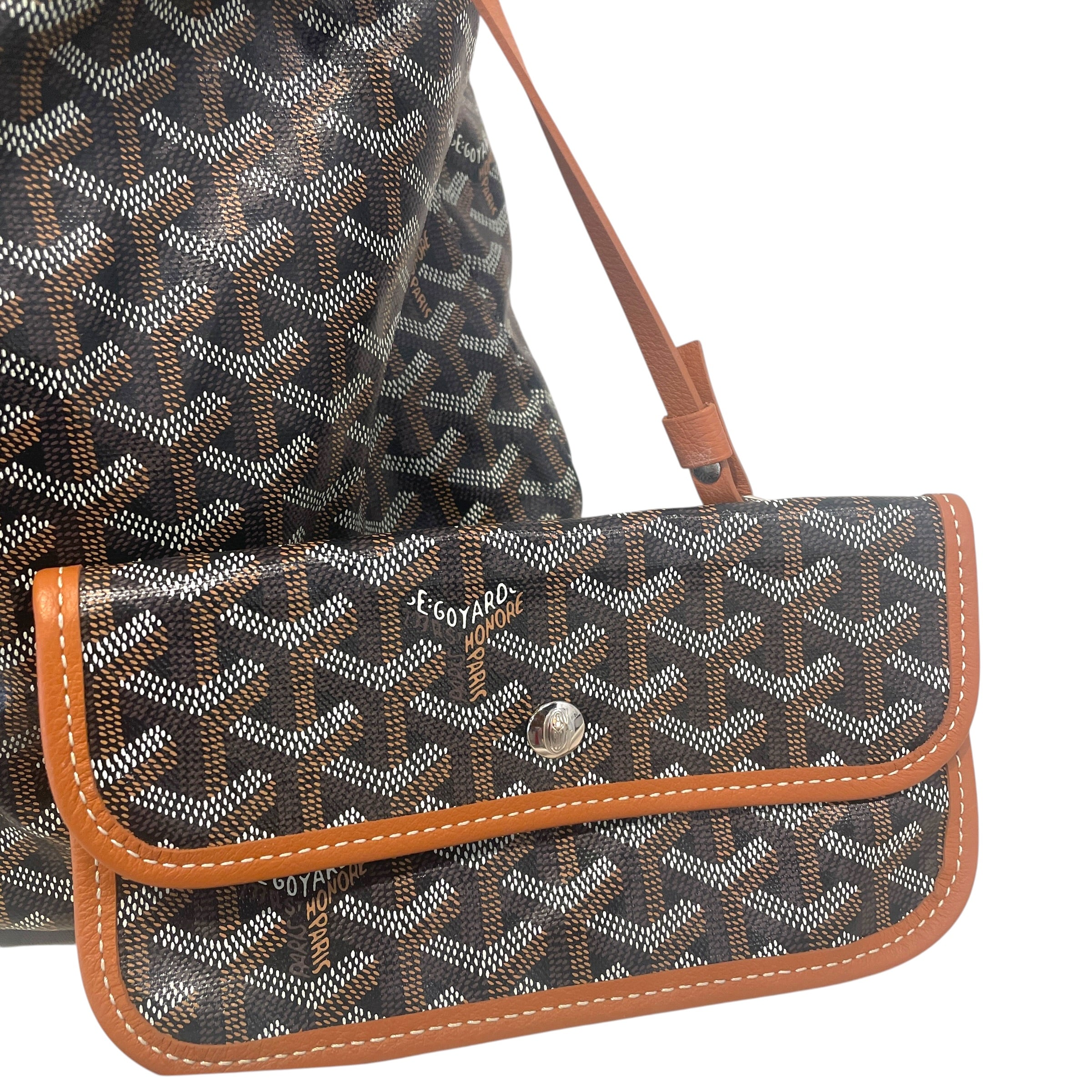 GOYARD/Tote Bag/Monogram/Leather/BRW/Saint Louis view 3