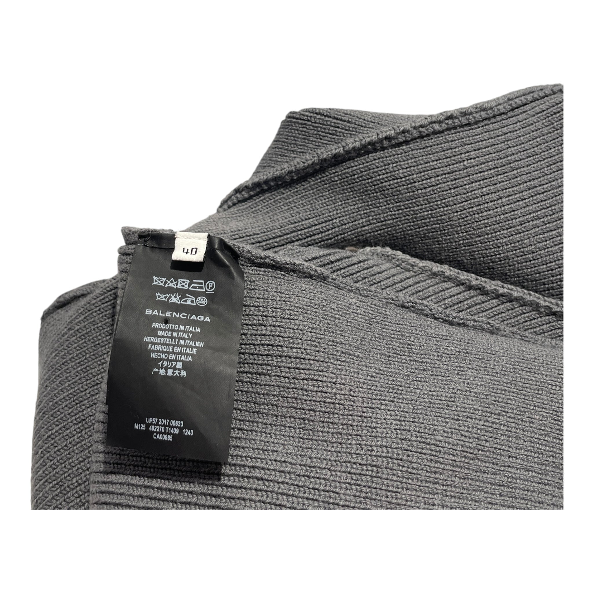 BALENCIAGA/Sweater/40/Wool/GRY/492270 T1409 view 4