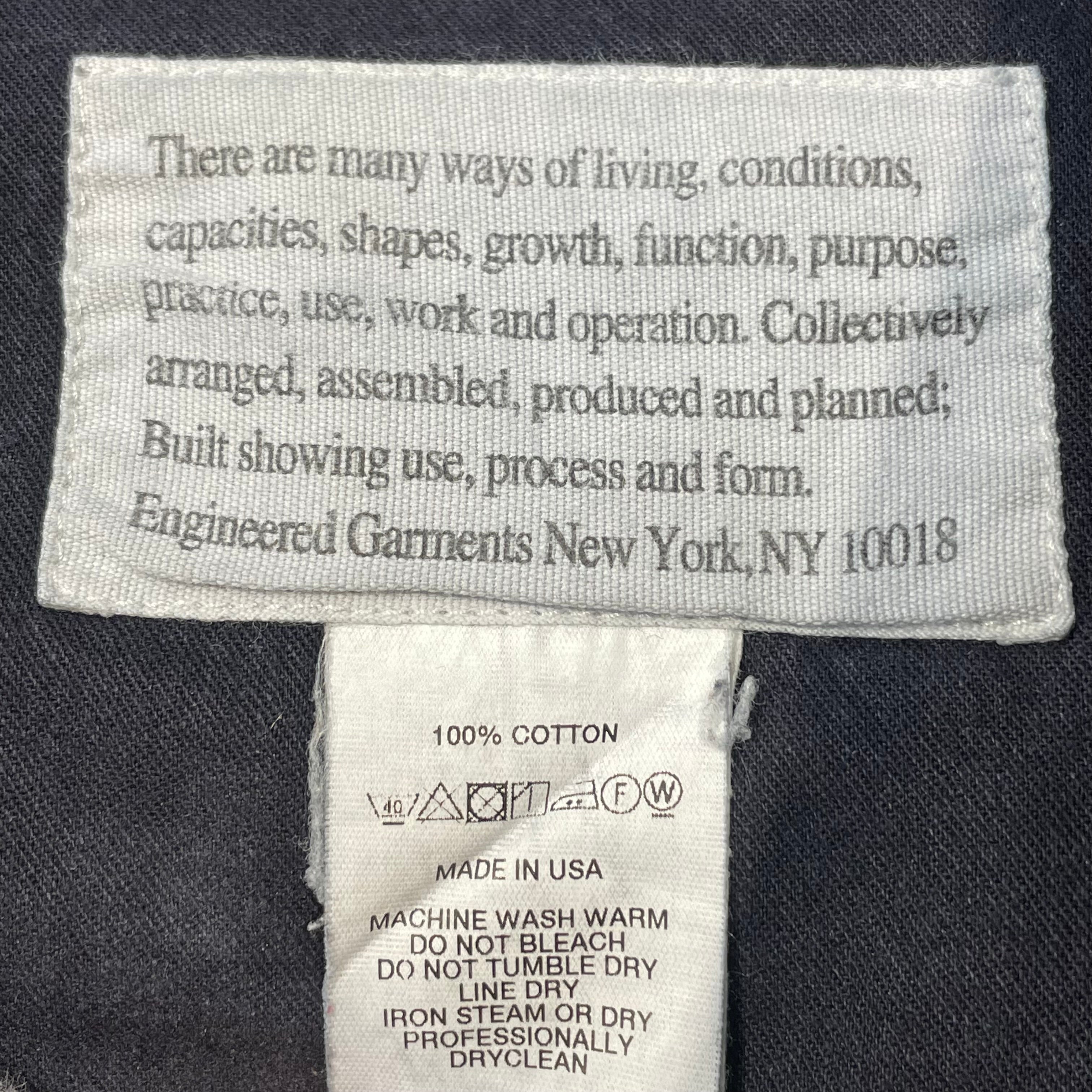 Engineered Garments/Pants/M/Denim/BLK/washed blk long pants view 4