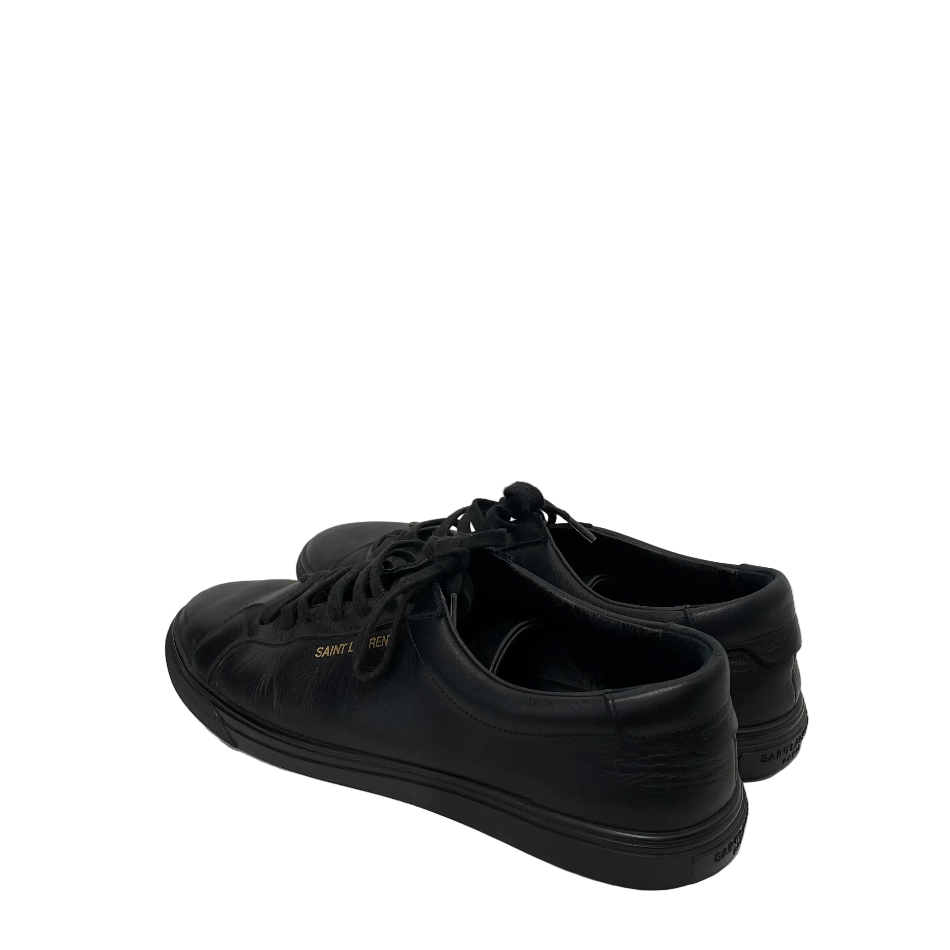SAINT LAURENT/Low-Sneakers/US 8.5/Leather/BLK/ANDY SNEAKERS view 2