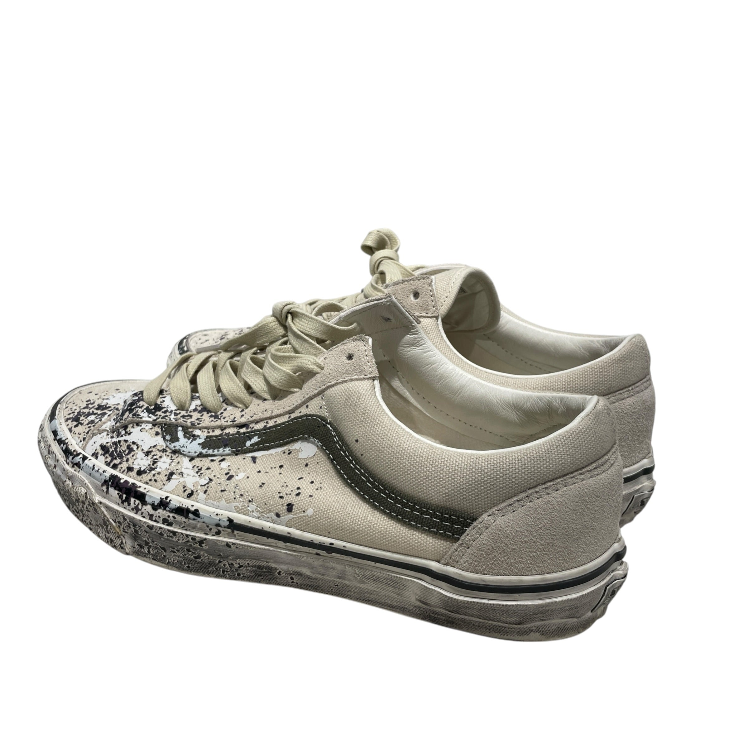 VANS/Low-Sneakers/US 11.5/Acrylic/BEG/old skool 36 paint splatter view 2