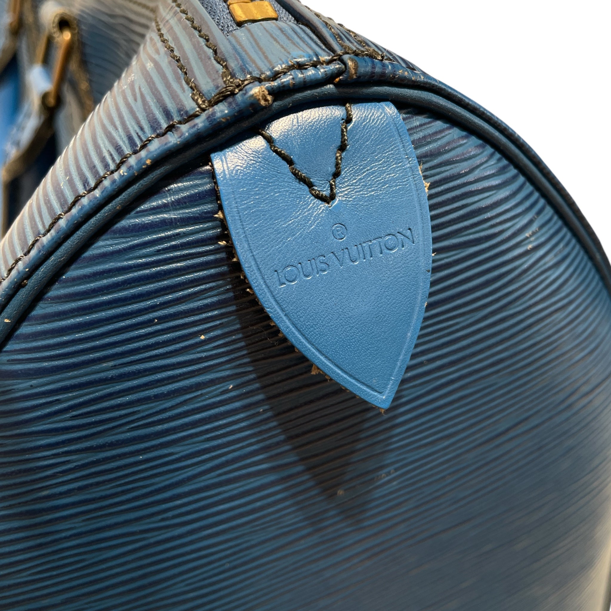 LOUIS VUITTON/Hand Bag/Stripe/Leather/BLU/SPEEDY 35 EPI LEATHER BLUE view 4