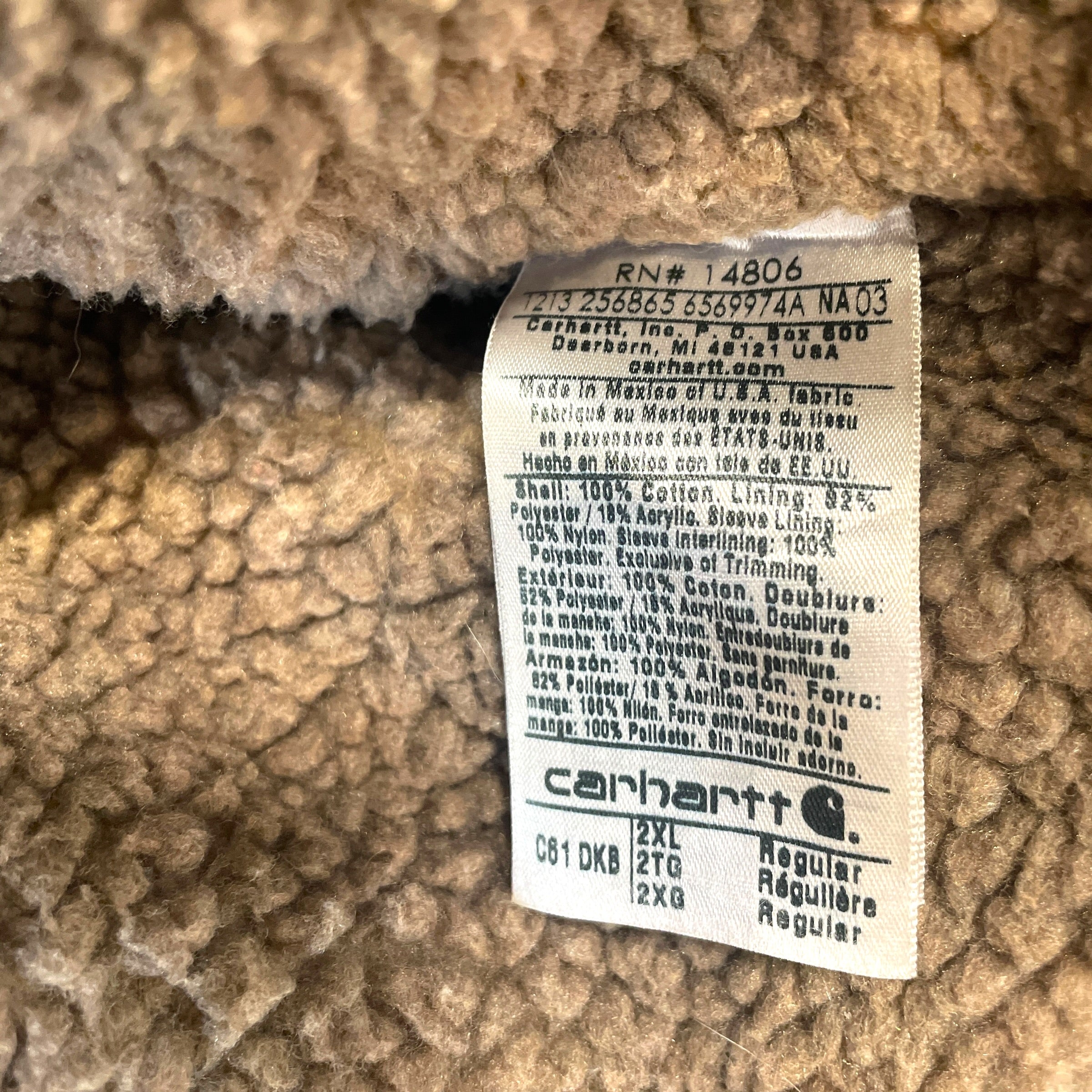 Carhartt/Jacket/XXL/Cotton/BRW/Work Jacket view 6