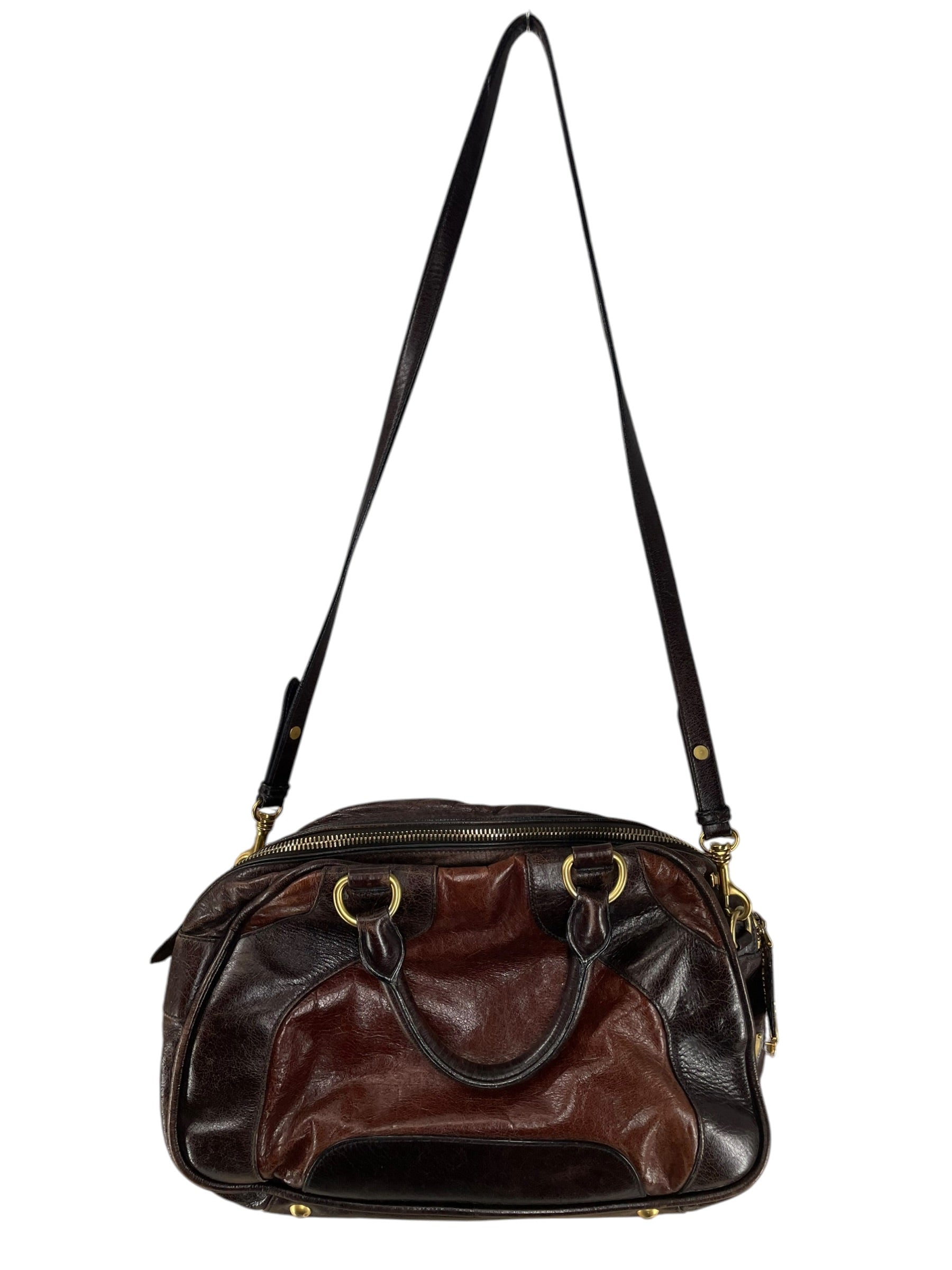 MIU MIU/Bag/Leather/BRW/PATENT LEATHER BOWLING BAG view 2