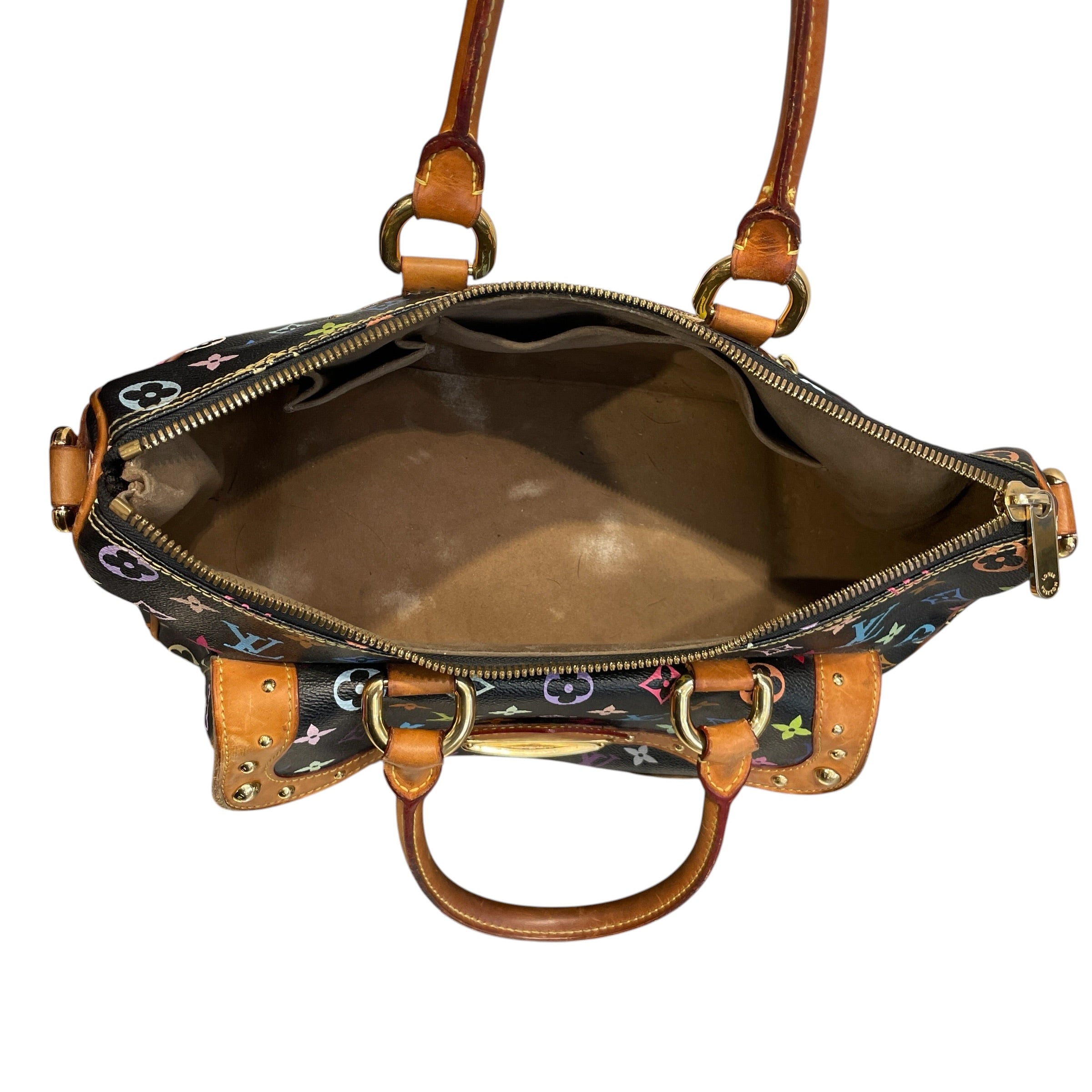 LOUIS VUITTON/Hand Bag/Monogram/Leather/BLK/MULTICOLORE RITA view 5