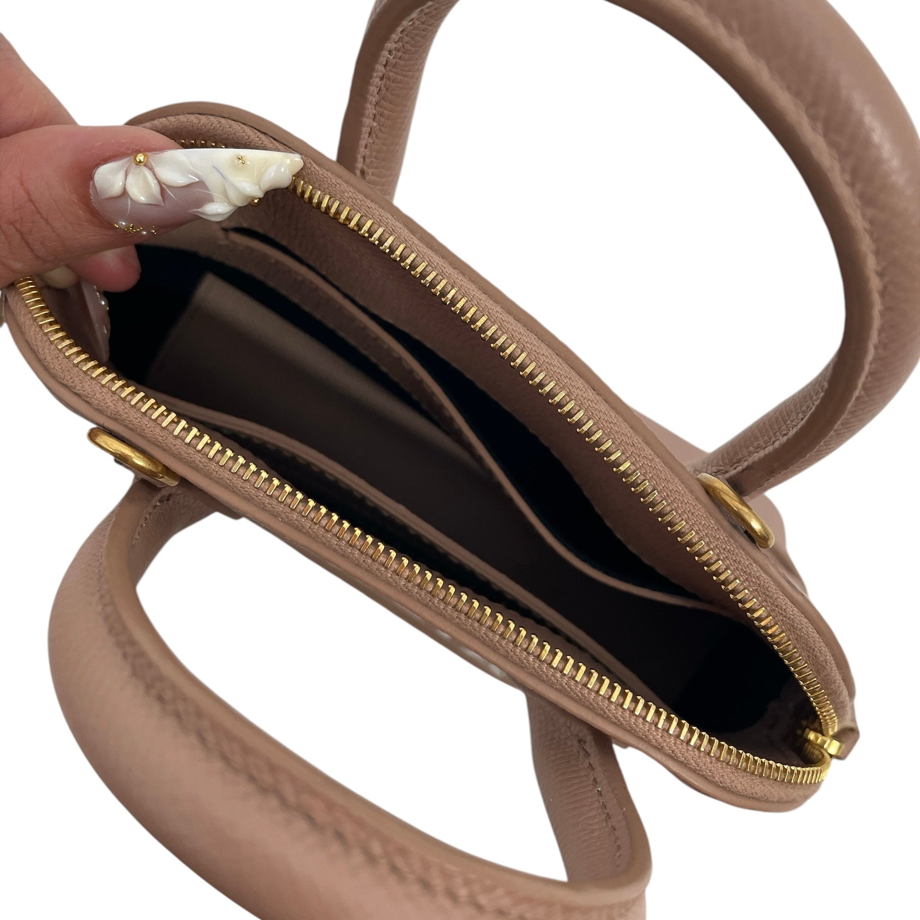 BALENCIAGA/Bag/Leather/PNK/BEIGE-PNK/WHT LOGO/DOME SHAPE view 6