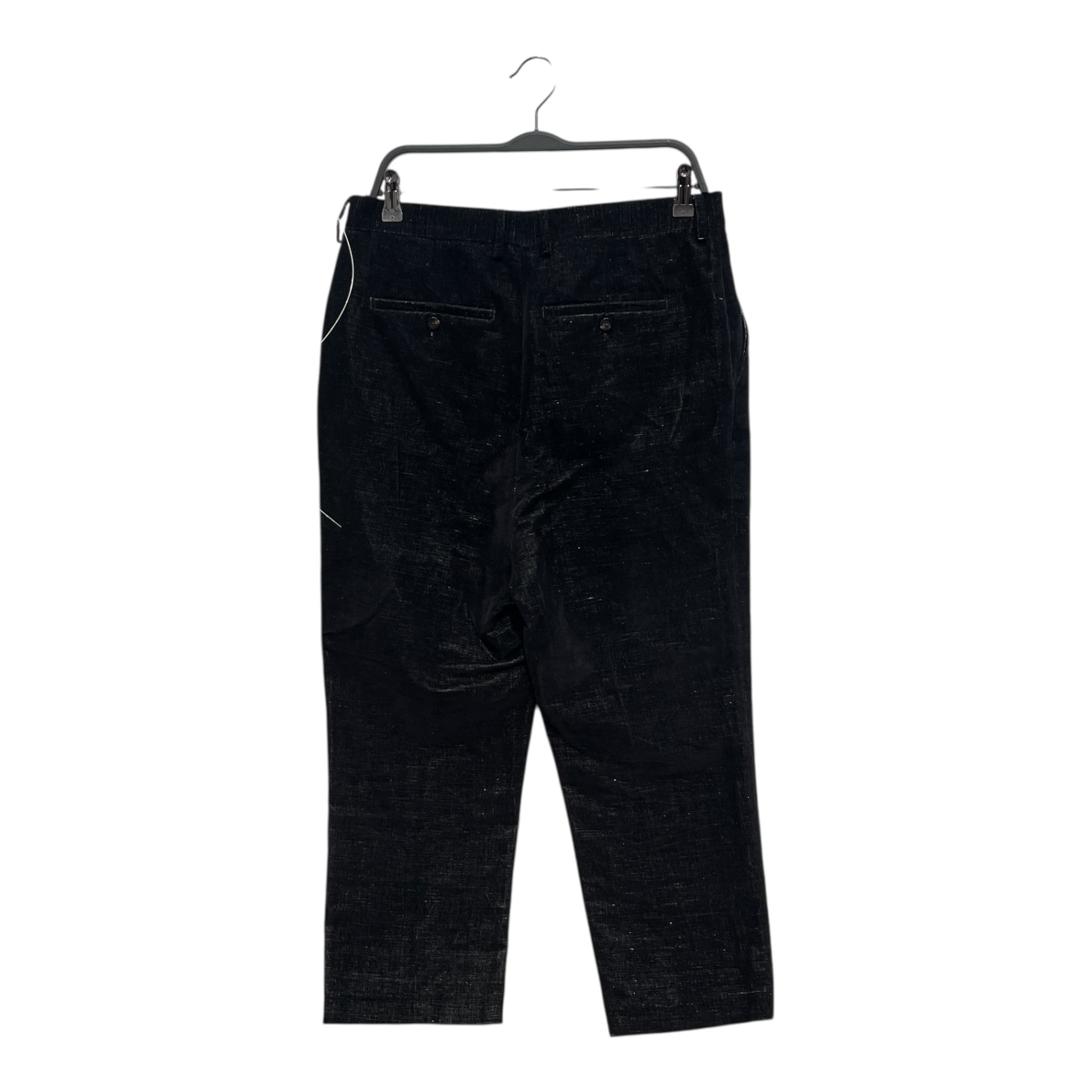 Rick Owens/Cropped Pants/10/Velour/BLK/LARRY FW19 TROUSER view 2