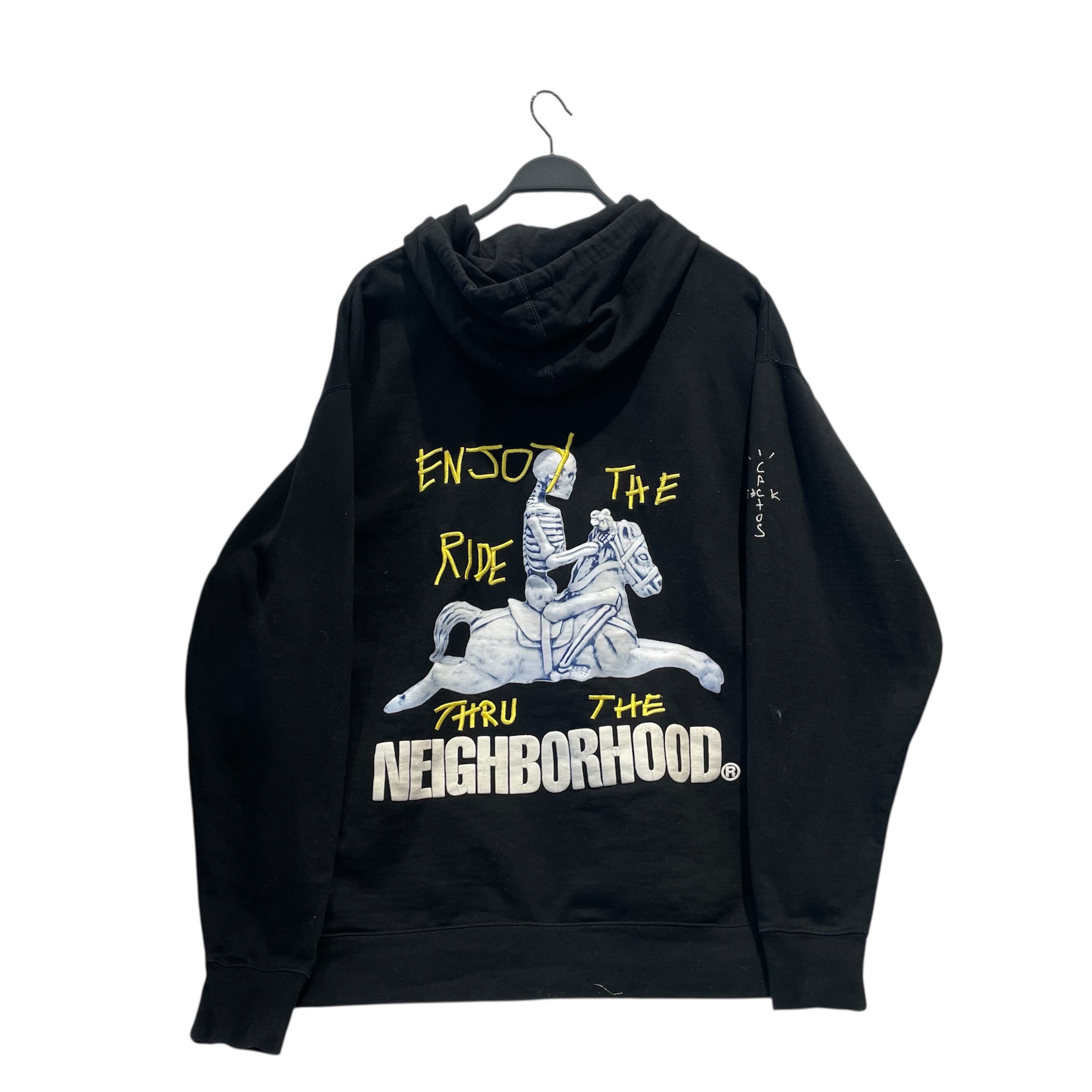 CACTUS JACK/NEIGHBORHOOD/Zip Up Hoodie/XL/Cotton/BLK/carousel embroidered view 2