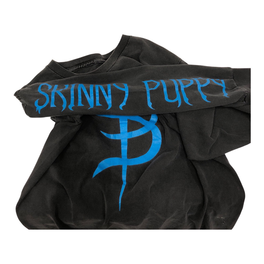 Vintage/LS T-Shirt/Cotton/BLK/Graphic/Blue Skinny Puppy view 3