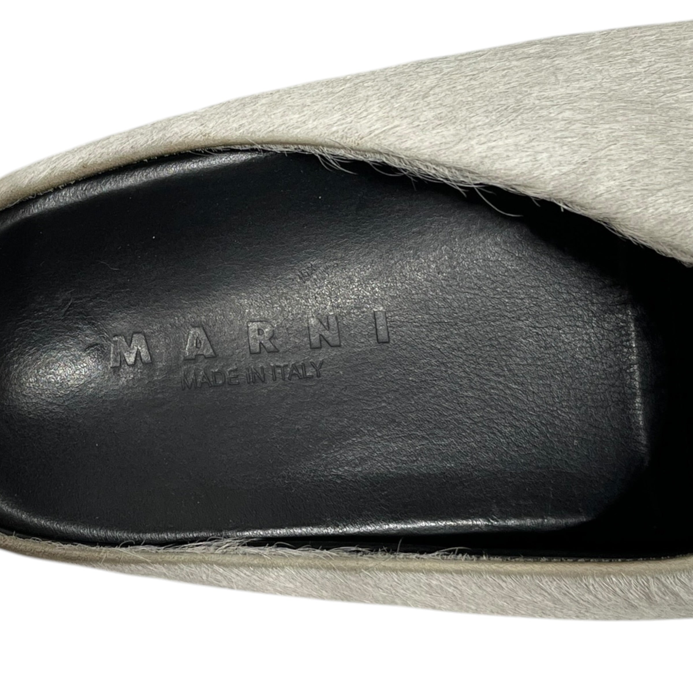MARNI/Loafers/EU 44/Fur/WHT/FUR MULES view 3