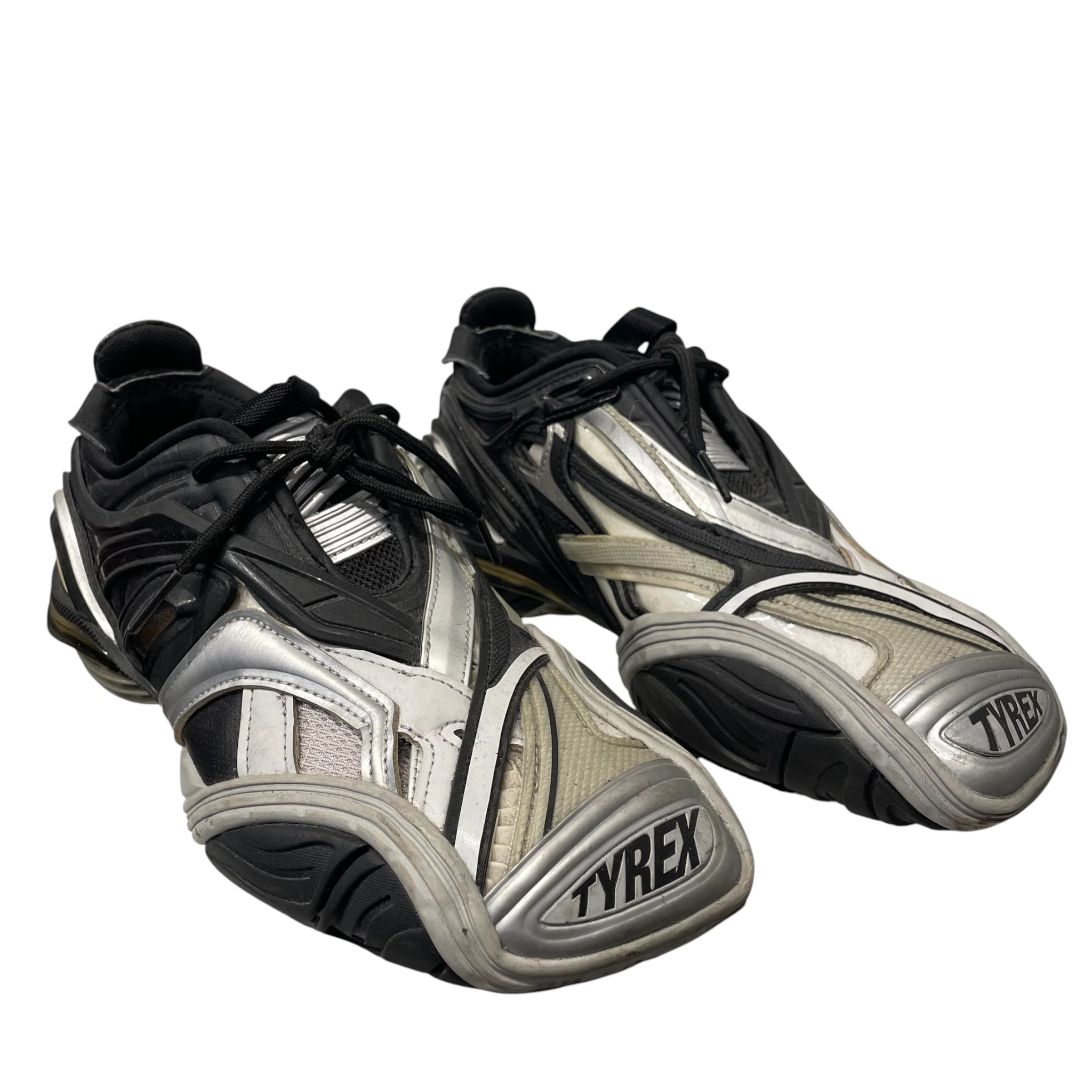 BALENCIAGA/Low-Sneakers/EU 38/BLK/SILVER/BLK TYREX view 1