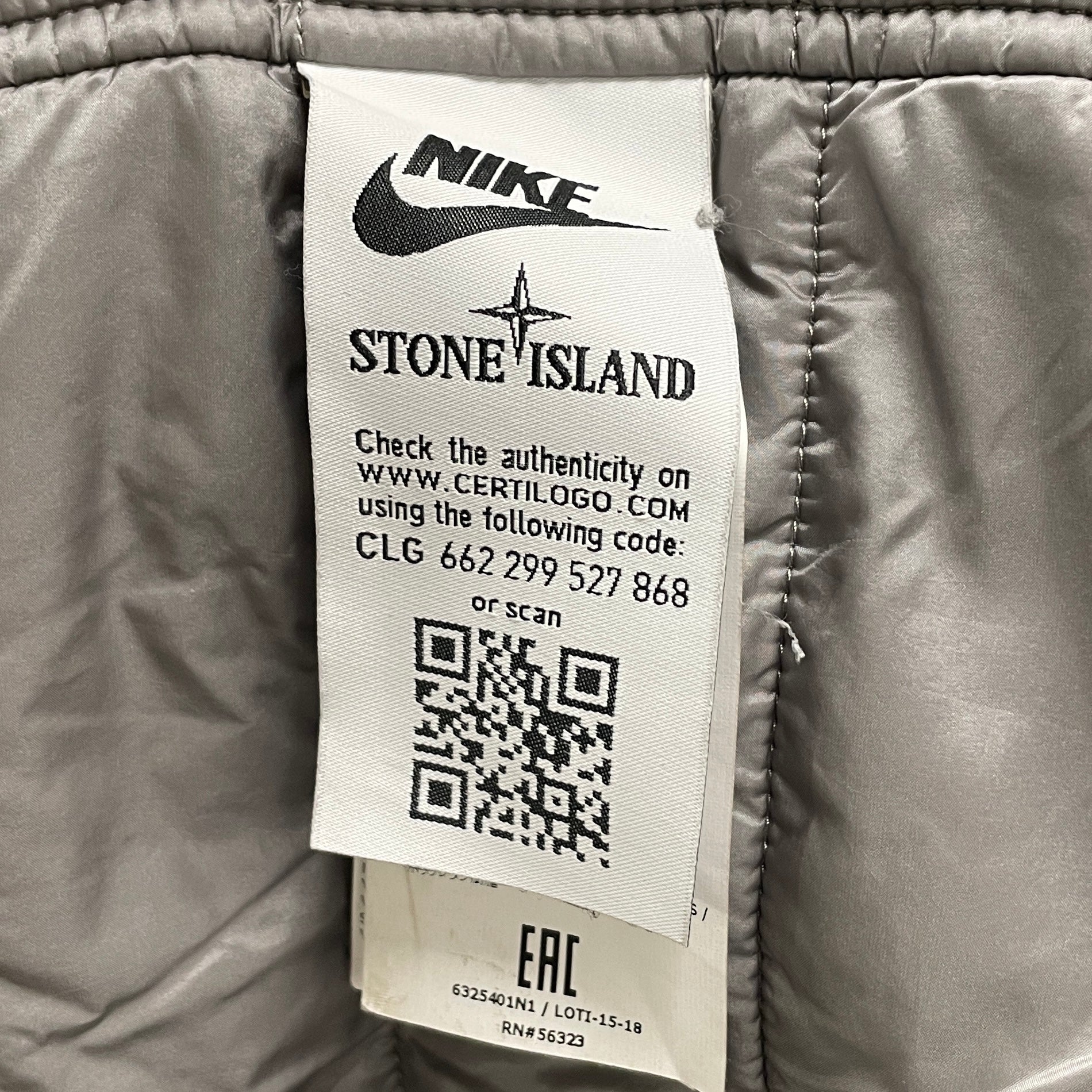 NIKE/STONE ISLAND/Windbreaker/M/GRY/"ISLAND" WINDBREAKER/ ZIP UP view 4