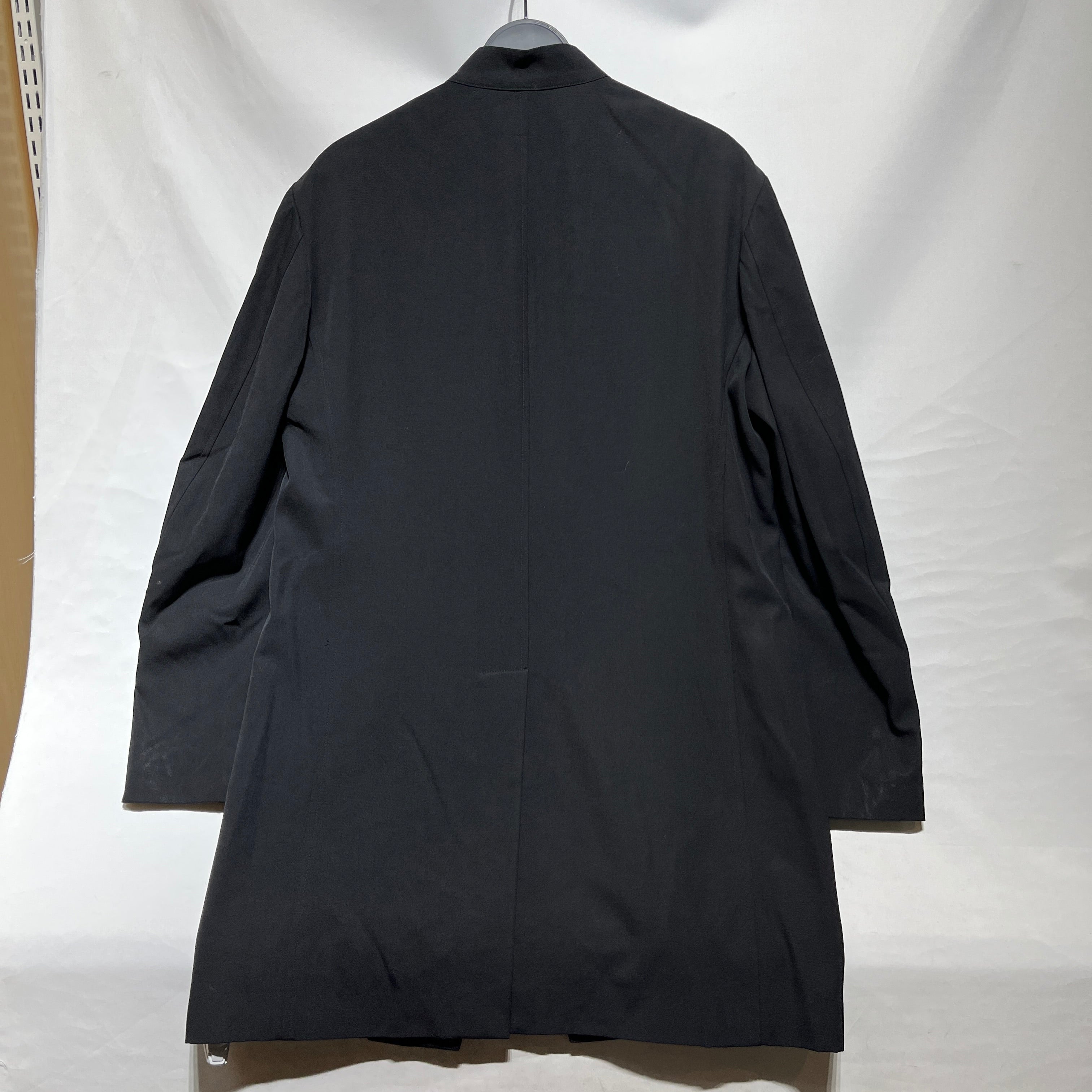 YOHJI YAMAMOTO/Coat/2/Wool/BLK/Button up Trench view 2
