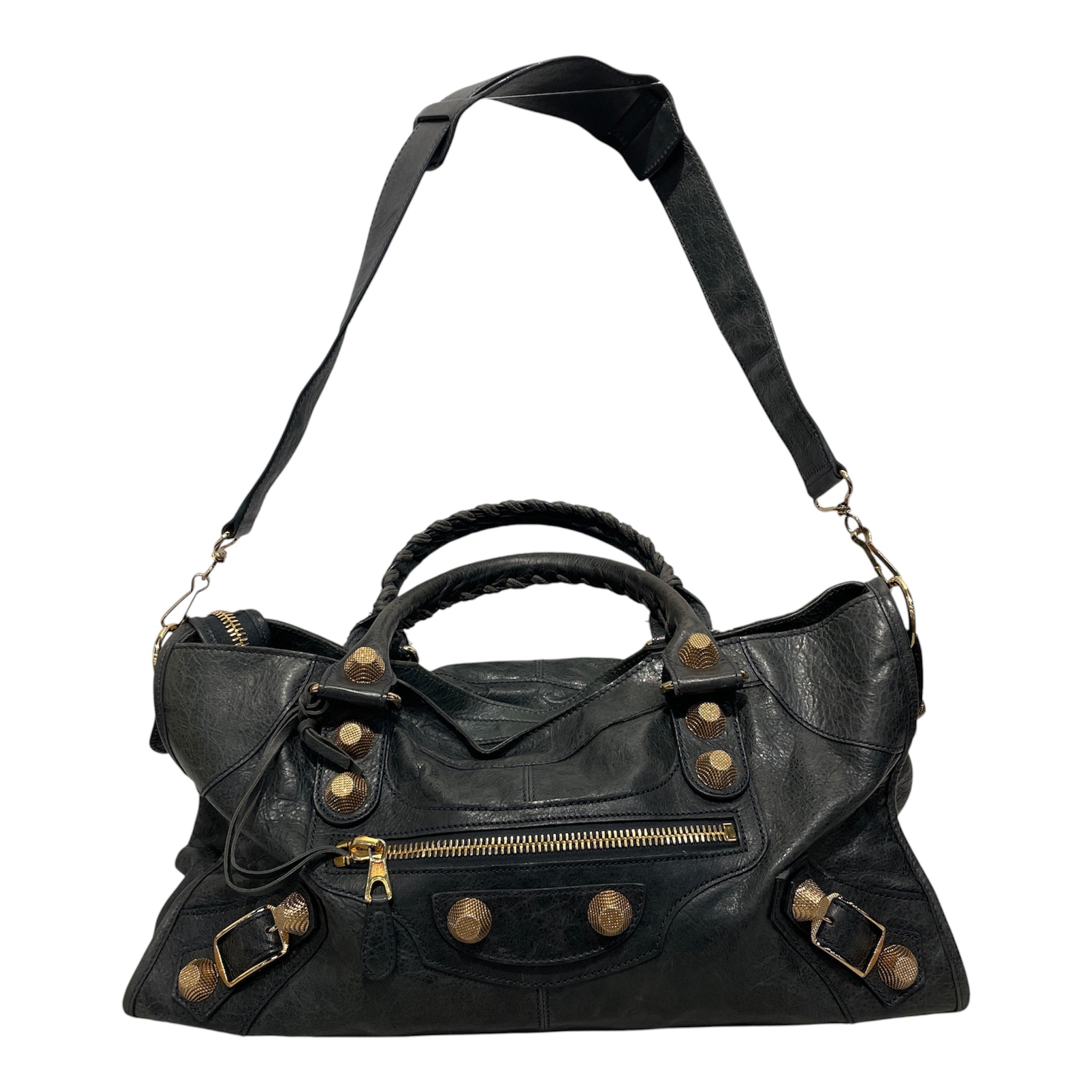 BALENCIAGA/Tote Bag/Leather/GRN/Giant 21 Gold view 1