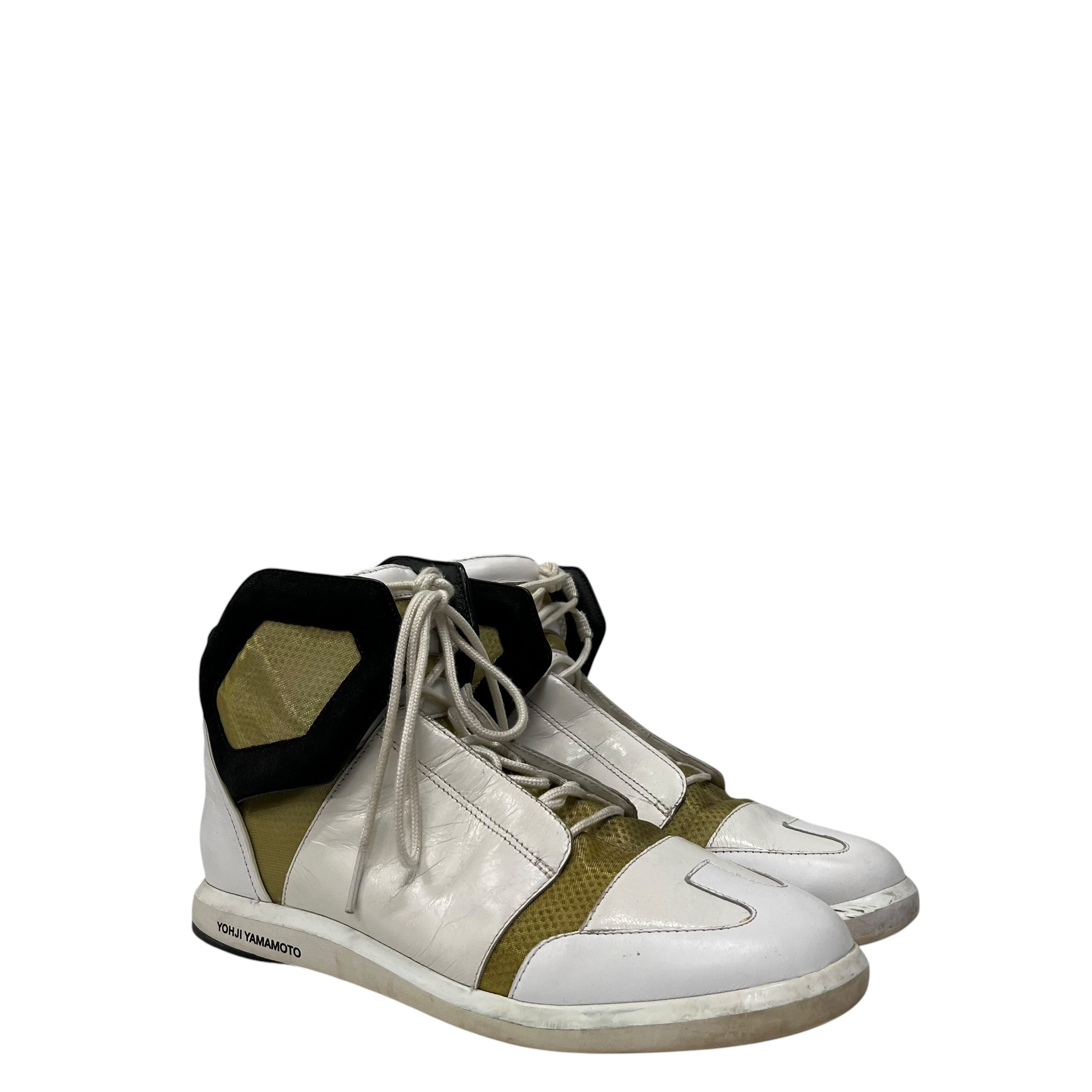 Y-3/Hi-Sneakers/US 6.5/Leather/WHT/O34632 view 1