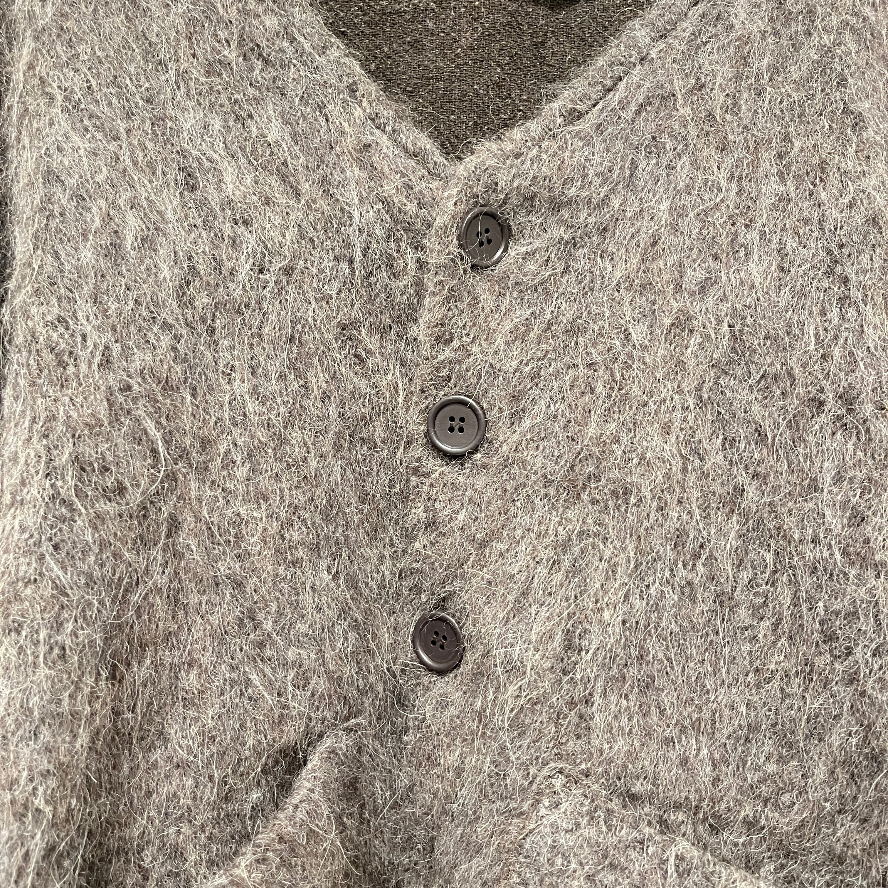 OUR LEGACY/Cardigan/44/Mohair/GRY/MOHAIR VNECK CARDIGAN view 3