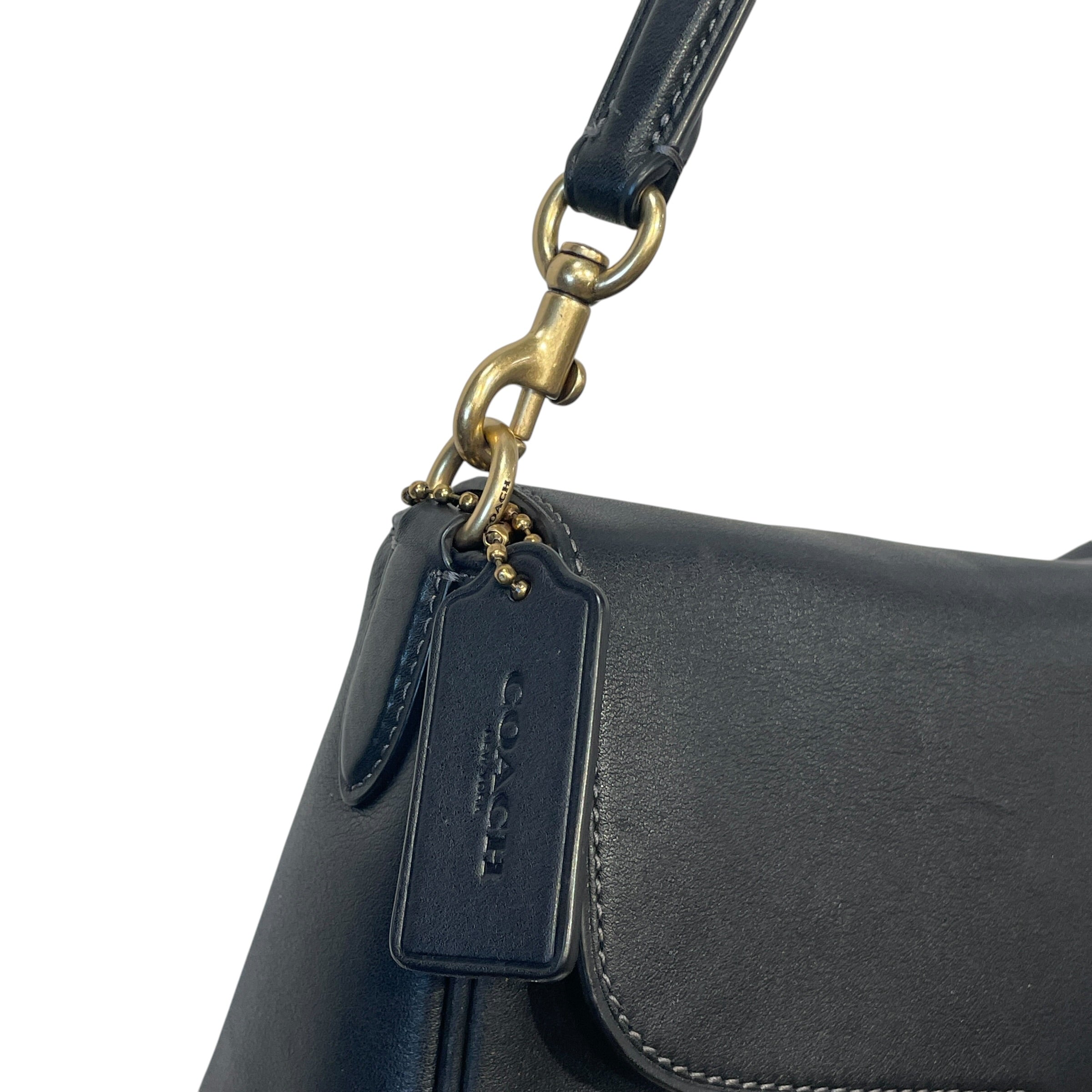 COACH/Hand Bag/Leather/BLK/SOFT TABBY view 3