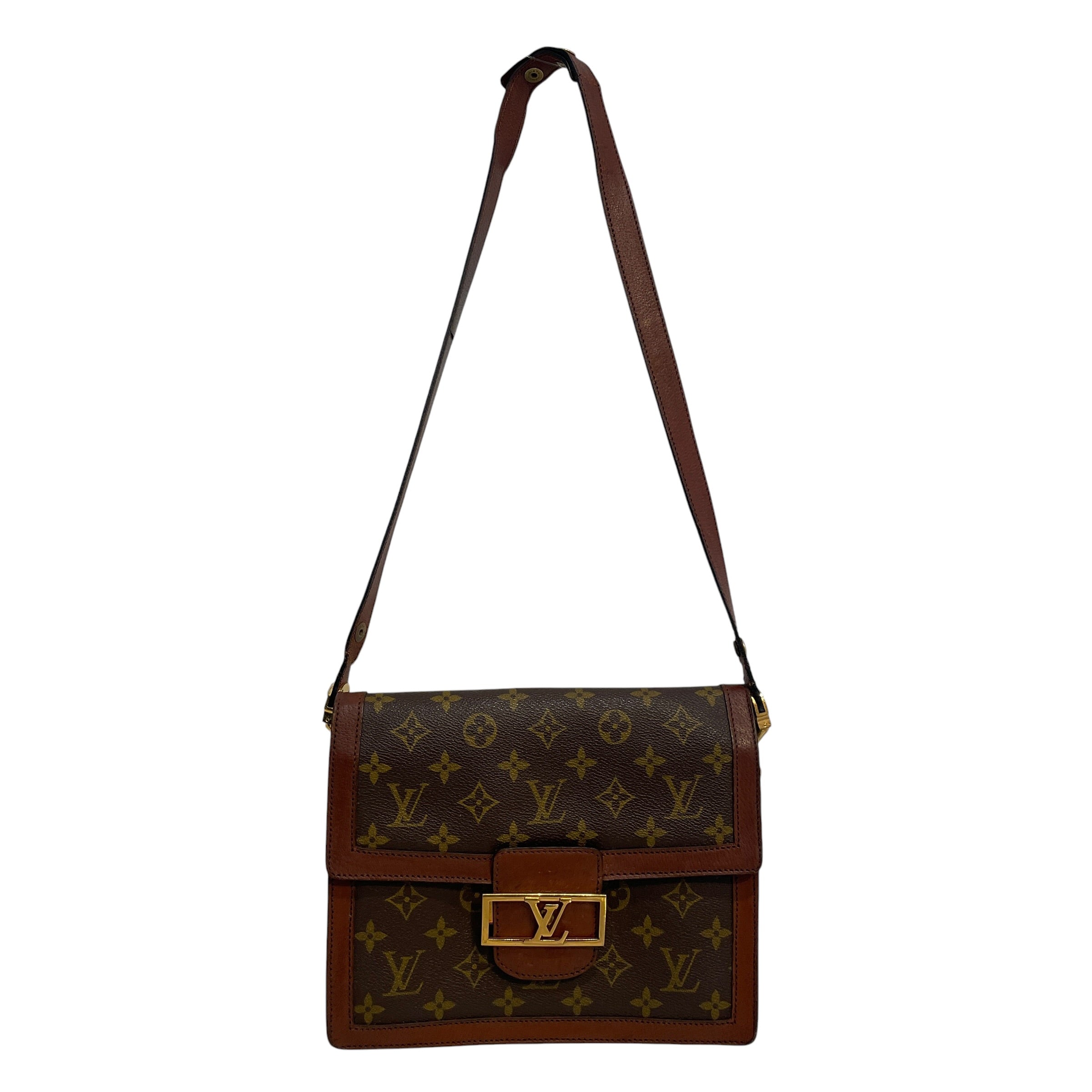 LOUIS VUITTON/Cross Body Bag/Monogram/Leather/BRW/Saint Cloud Vachetta Closure view 1