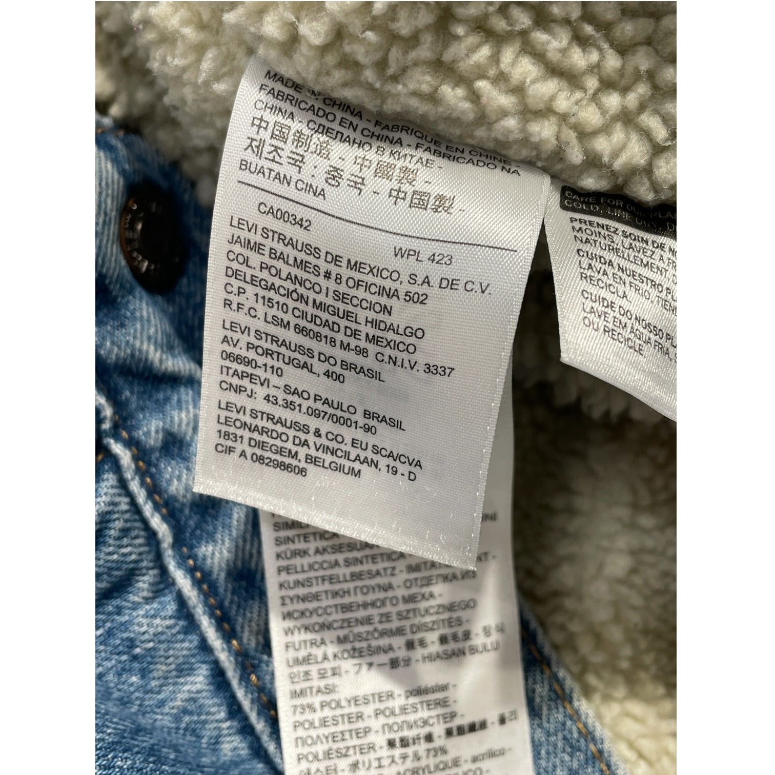 Levi's/Denim Jkt/L/Cotton/BLU/Sherpa Lined Denim Jacket view 4