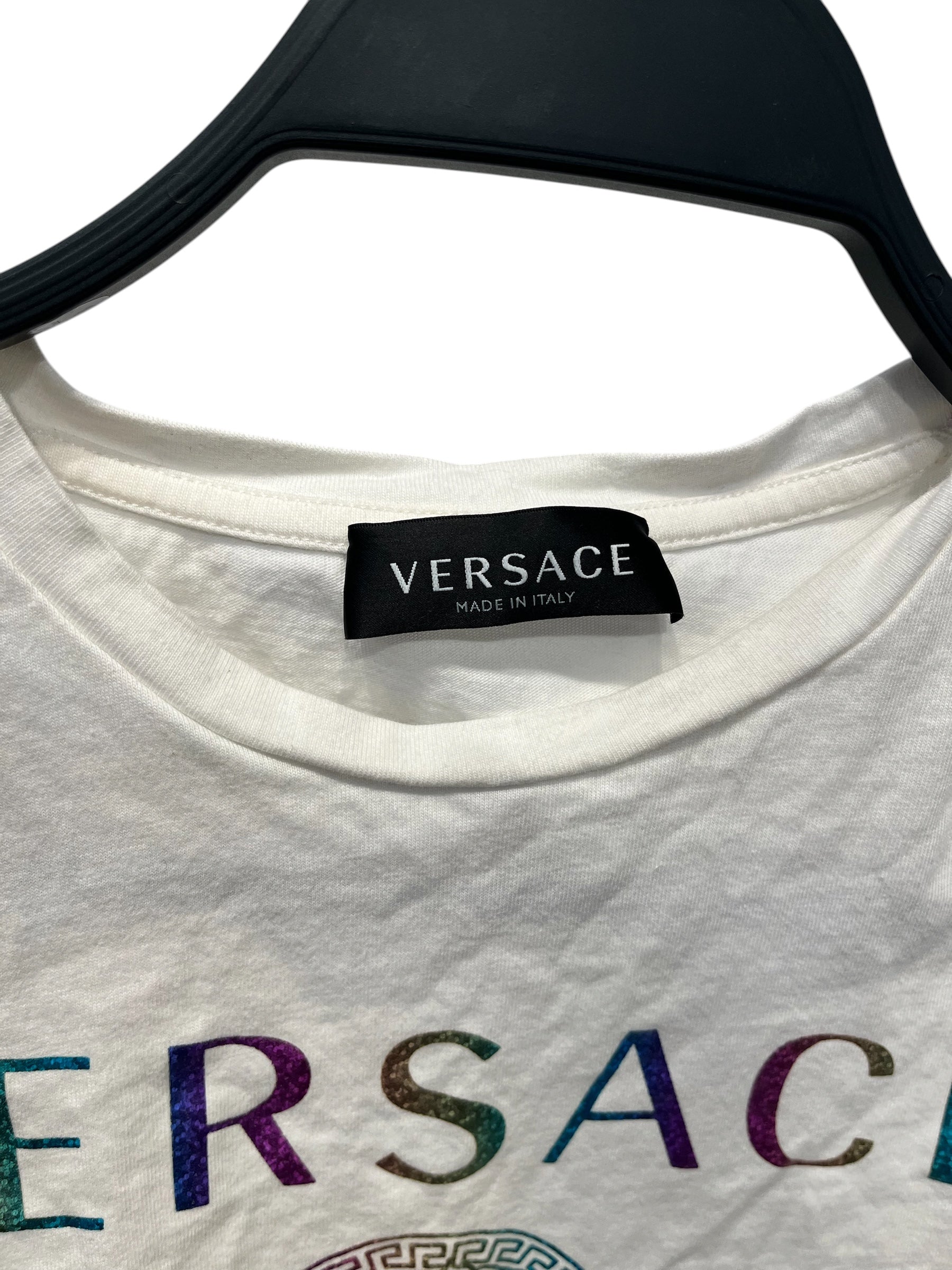 VERSACE/T-Shirt/S/Cotton/WHT/All Over Print/ view 3