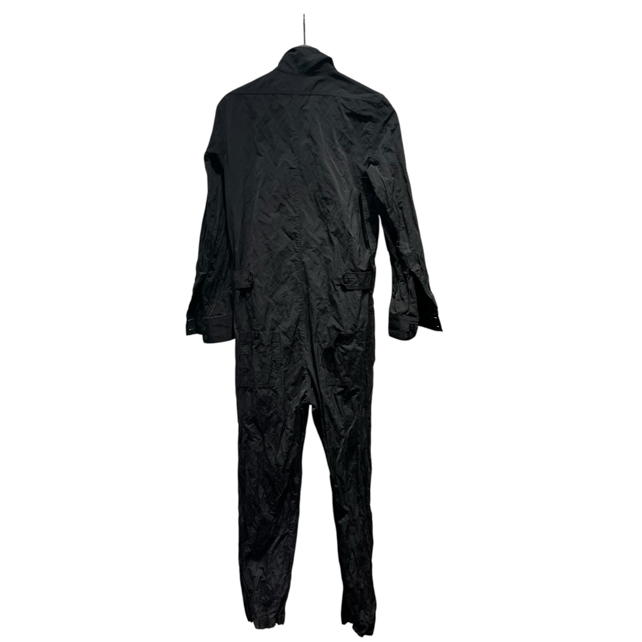 ANN DEMEULEMEESTER/Jumpsuits/M/Polyester/BLK/Buttoned view 2