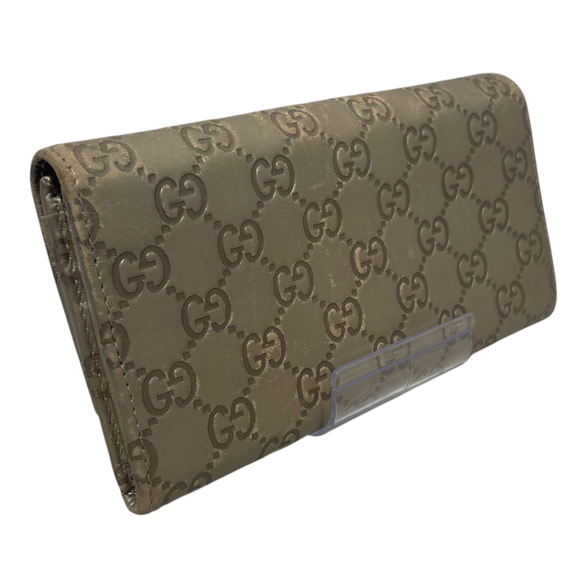 GUCCI/Long Wallet/Monogram/Leather/GLD/L's/Guccissima Lovely Heart view 2