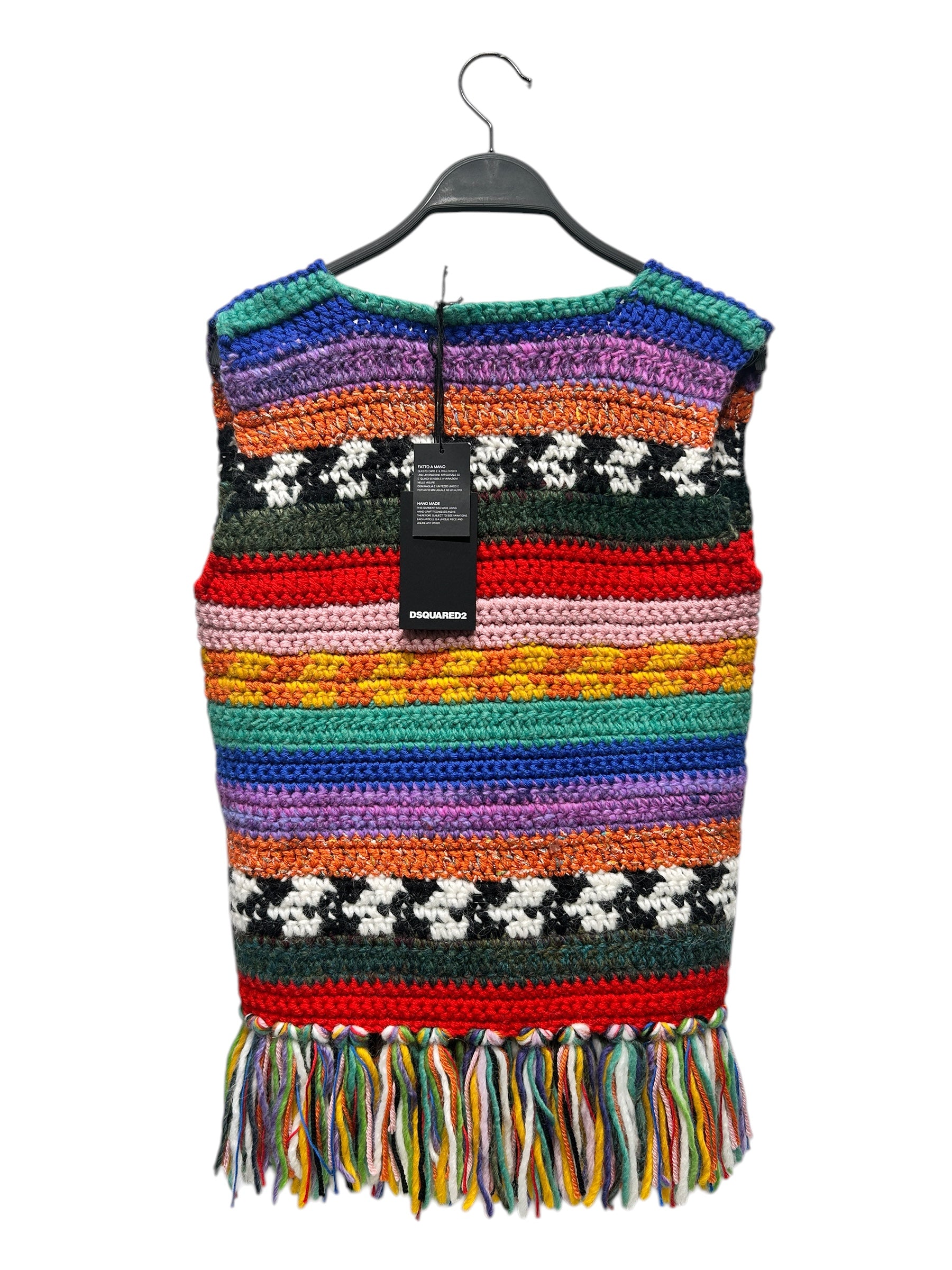 DSQUARED2/Knitted Vest/XS/Wool/MLT/ view 2