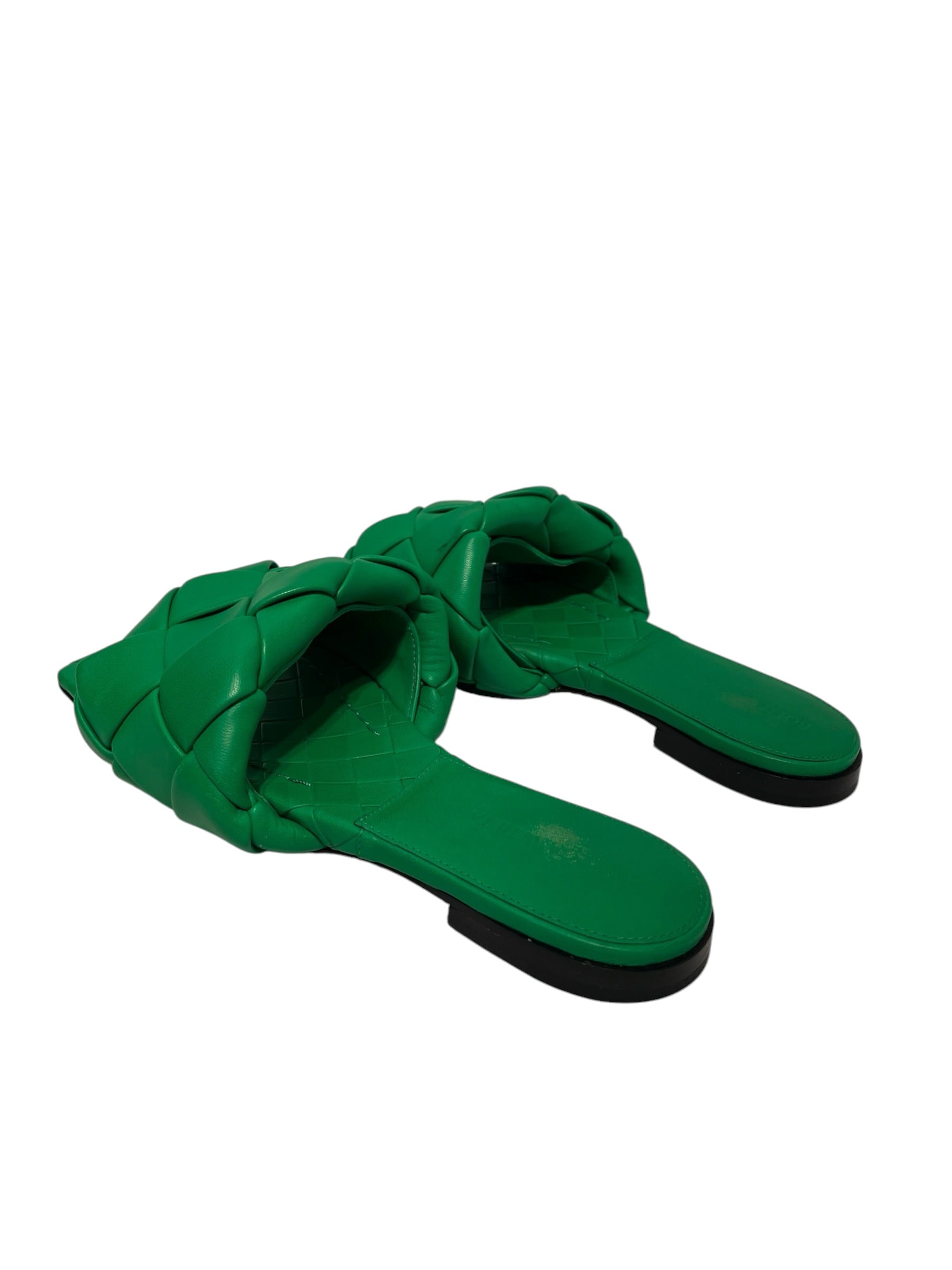 BOTTEGA VENETA/Sandals/EU 37/Leather/GRN/Quilted view 2