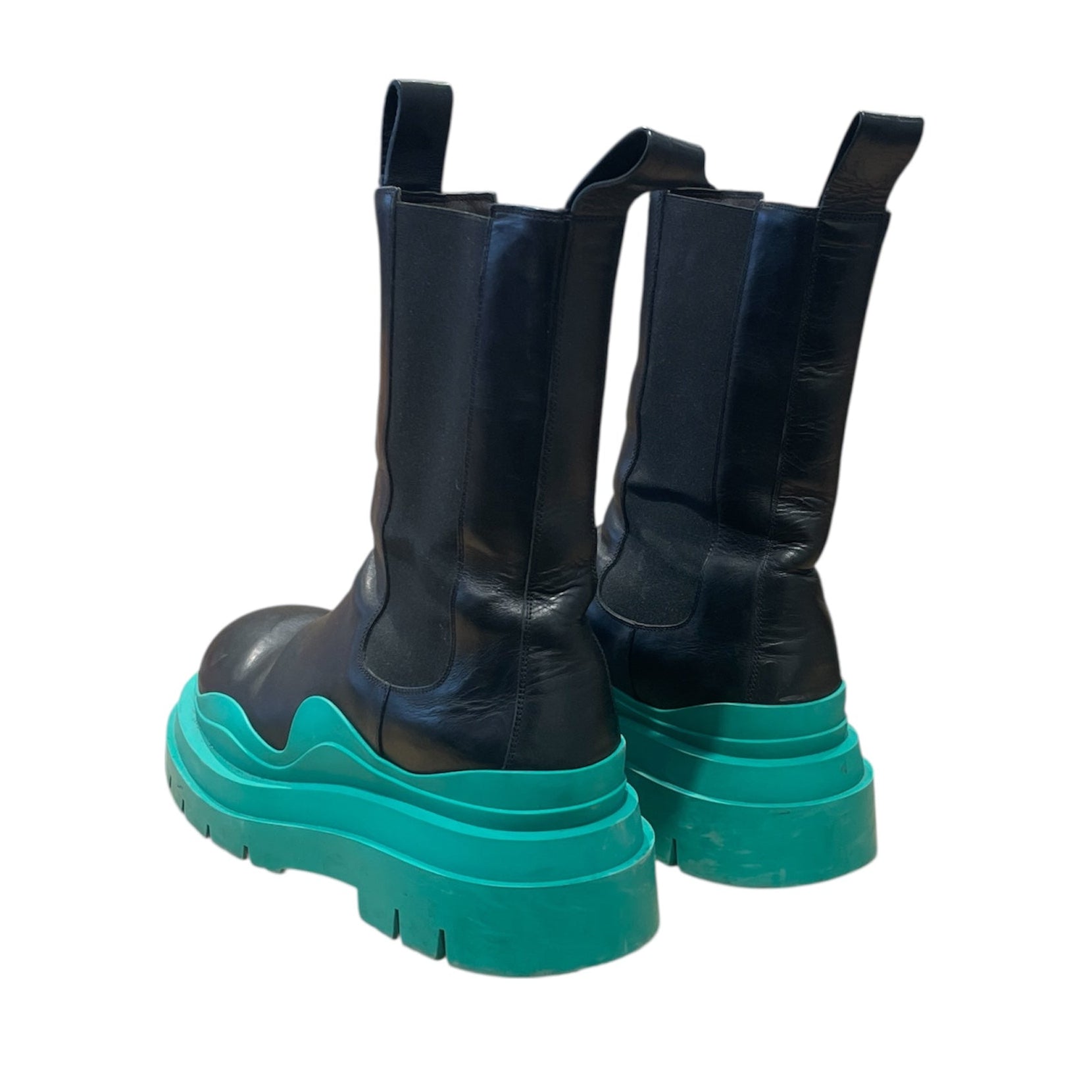 BOTTEGA VENETA/Boots/EU 46/BLK/BLK&GRN view 2