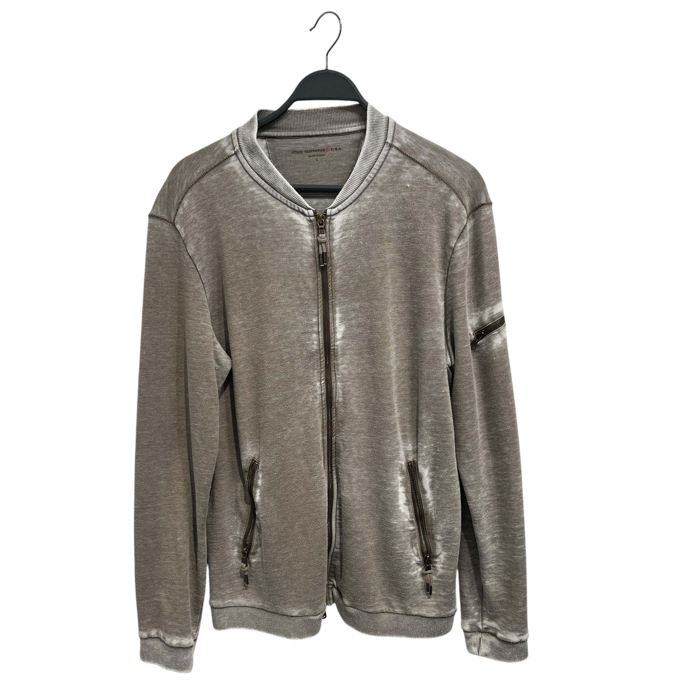 john varvatos/Jacket/L/Cotton/GRY/Light Bomber Jacket view 1